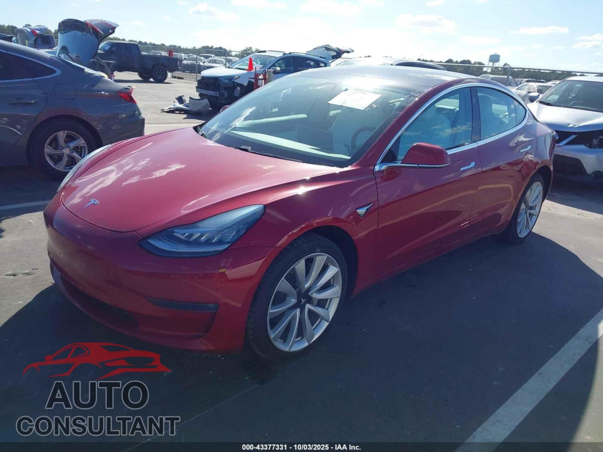 TESLA MODEL 3 2019 - 5YJ3E1EB7KF454555