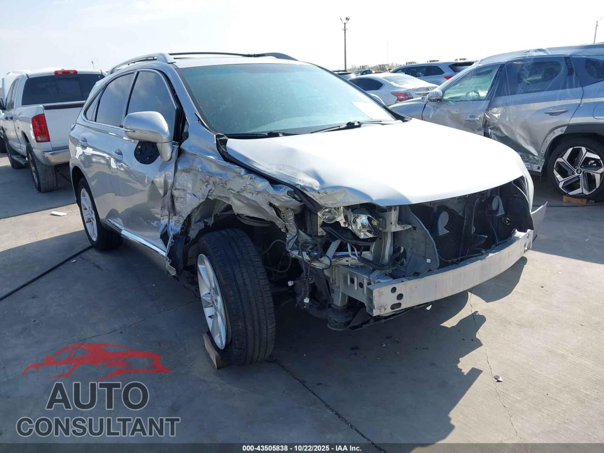 LEXUS RX 350 2012 - 2T2BK1BA6CC129851