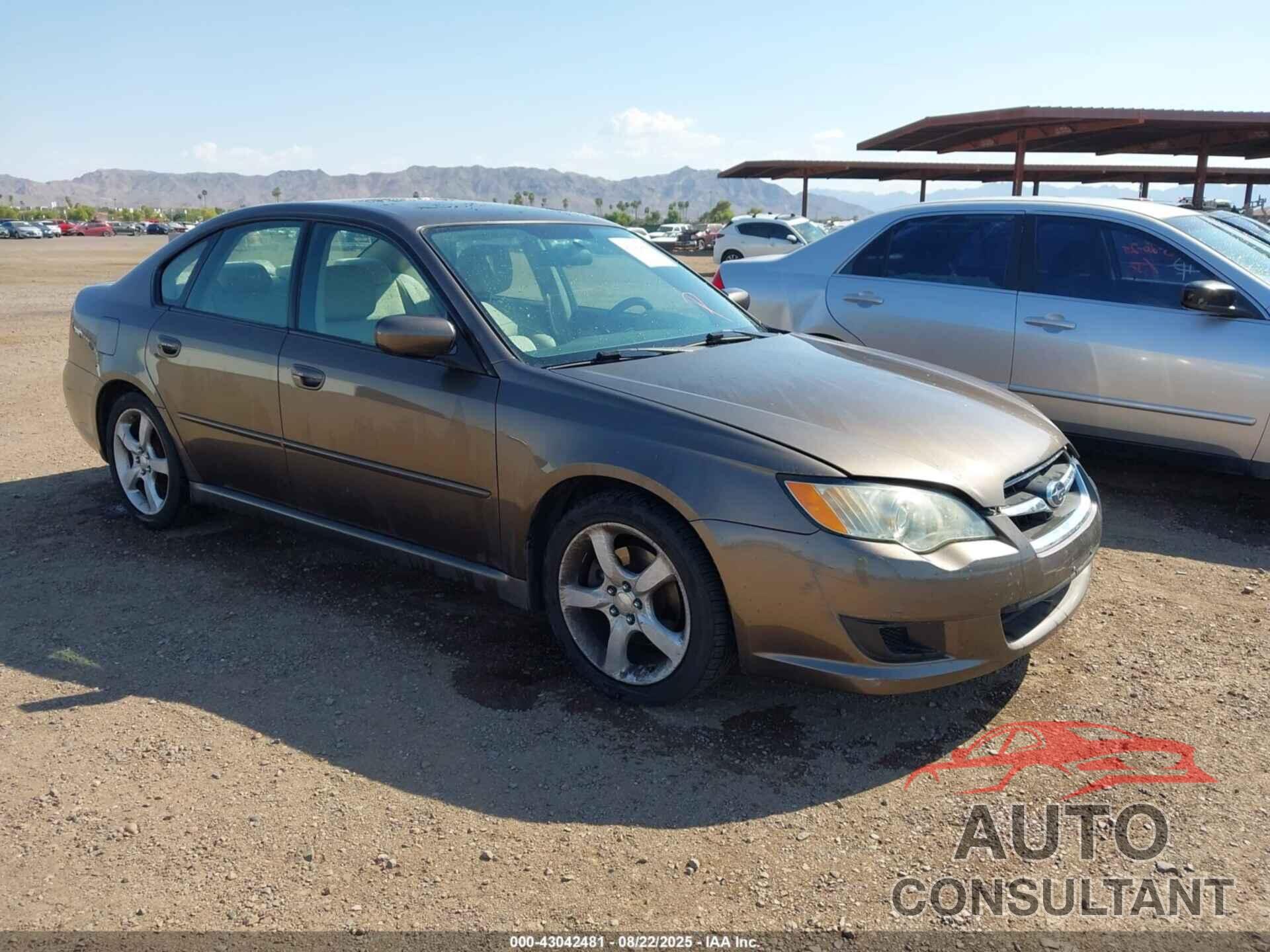 SUBARU LEGACY 2009 - 4S3BL616397235938