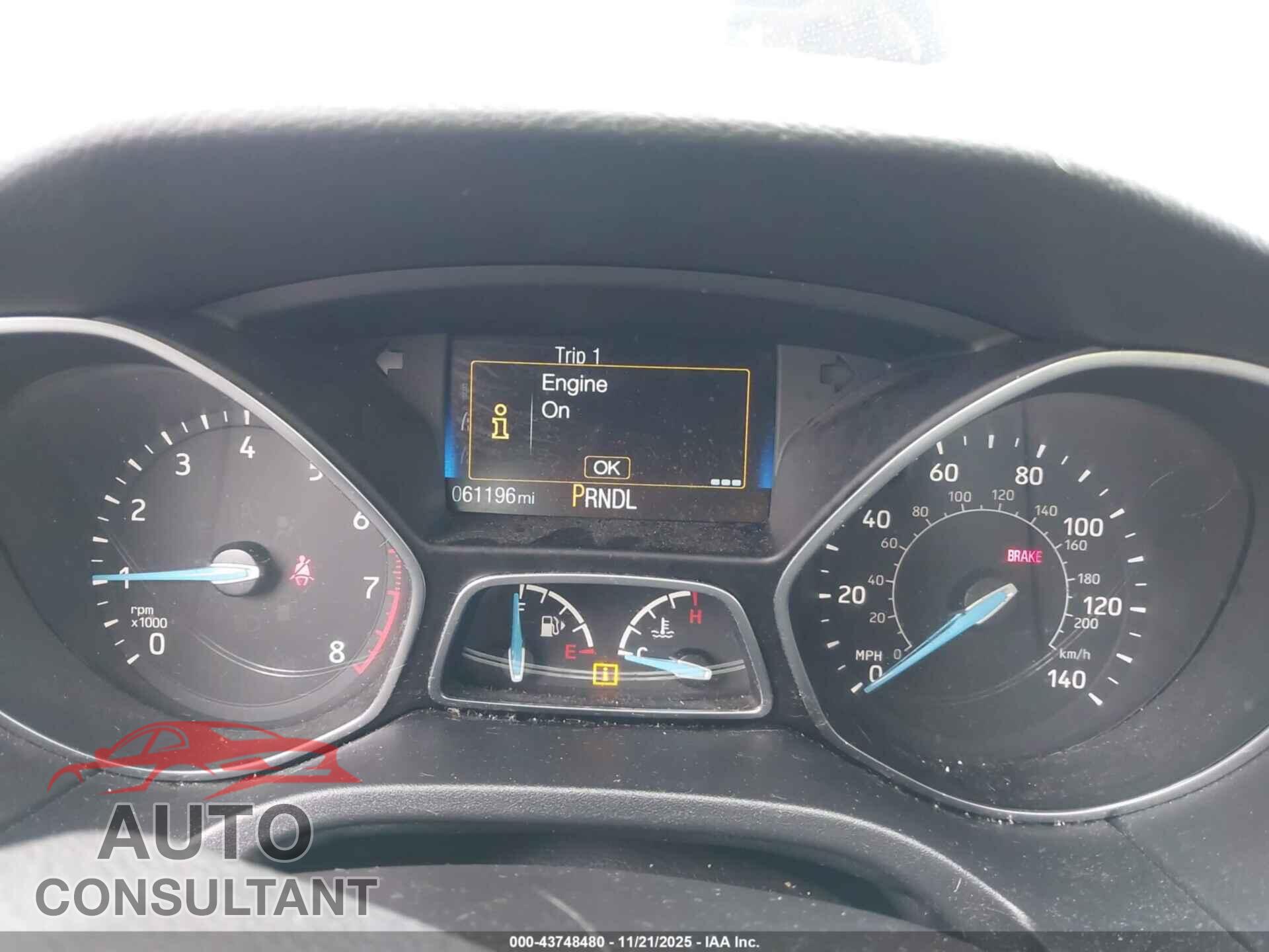 FORD FOCUS 2018 - 1FADP3E28JL291782