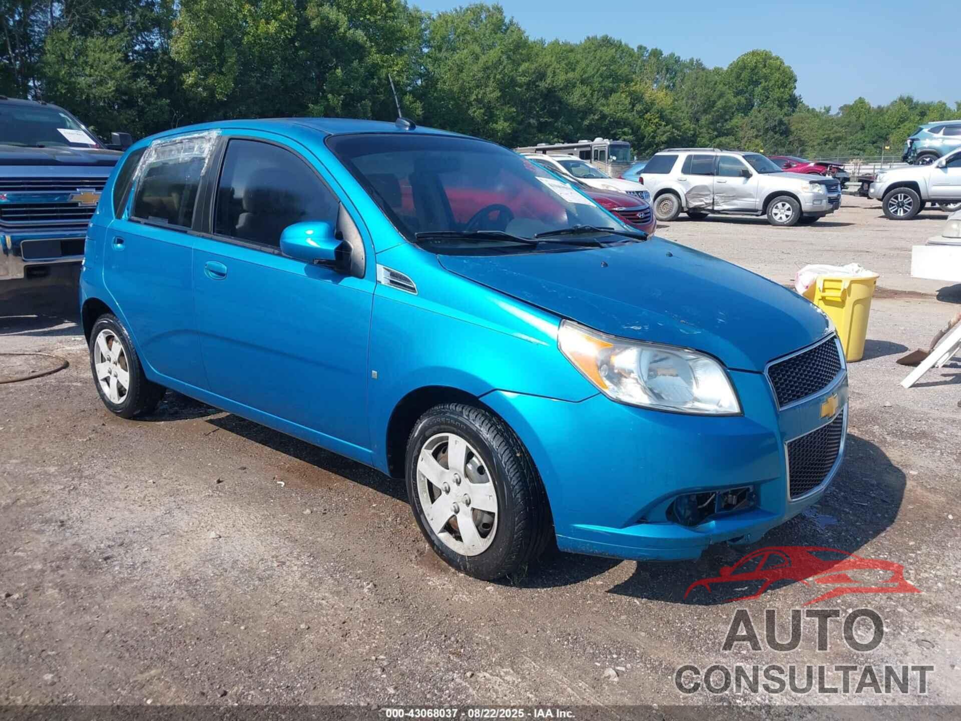 CHEVROLET AVEO 2009 - KL1TD66E79B617170