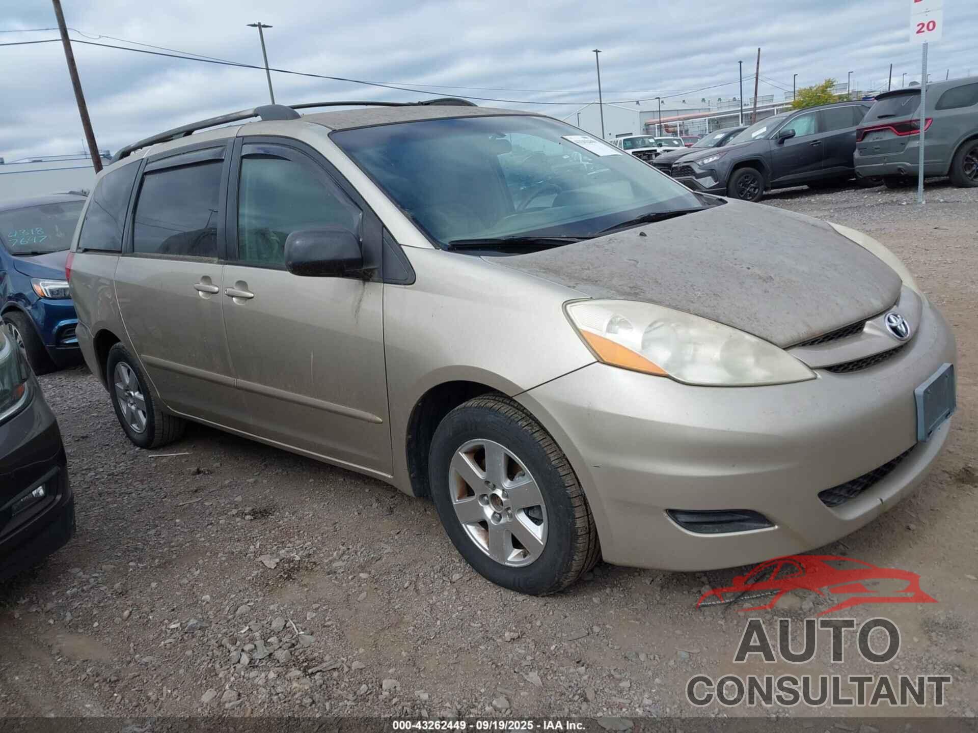 TOYOTA SIENNA 2009 - 5TDZK23C49S254730