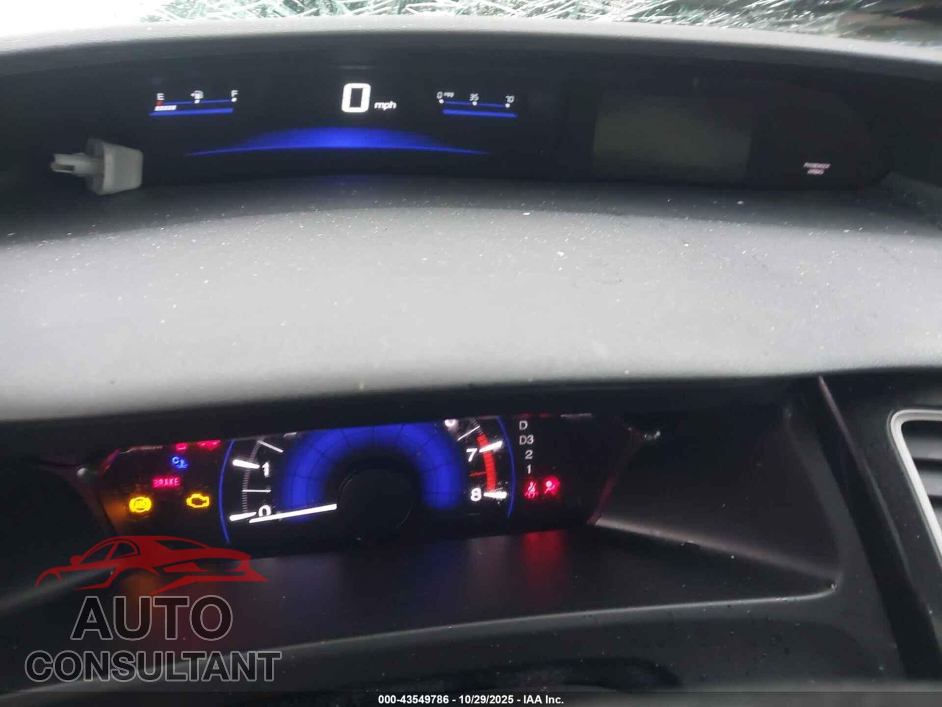 HONDA CIVIC 2013 - 19XFB2F97DE261757