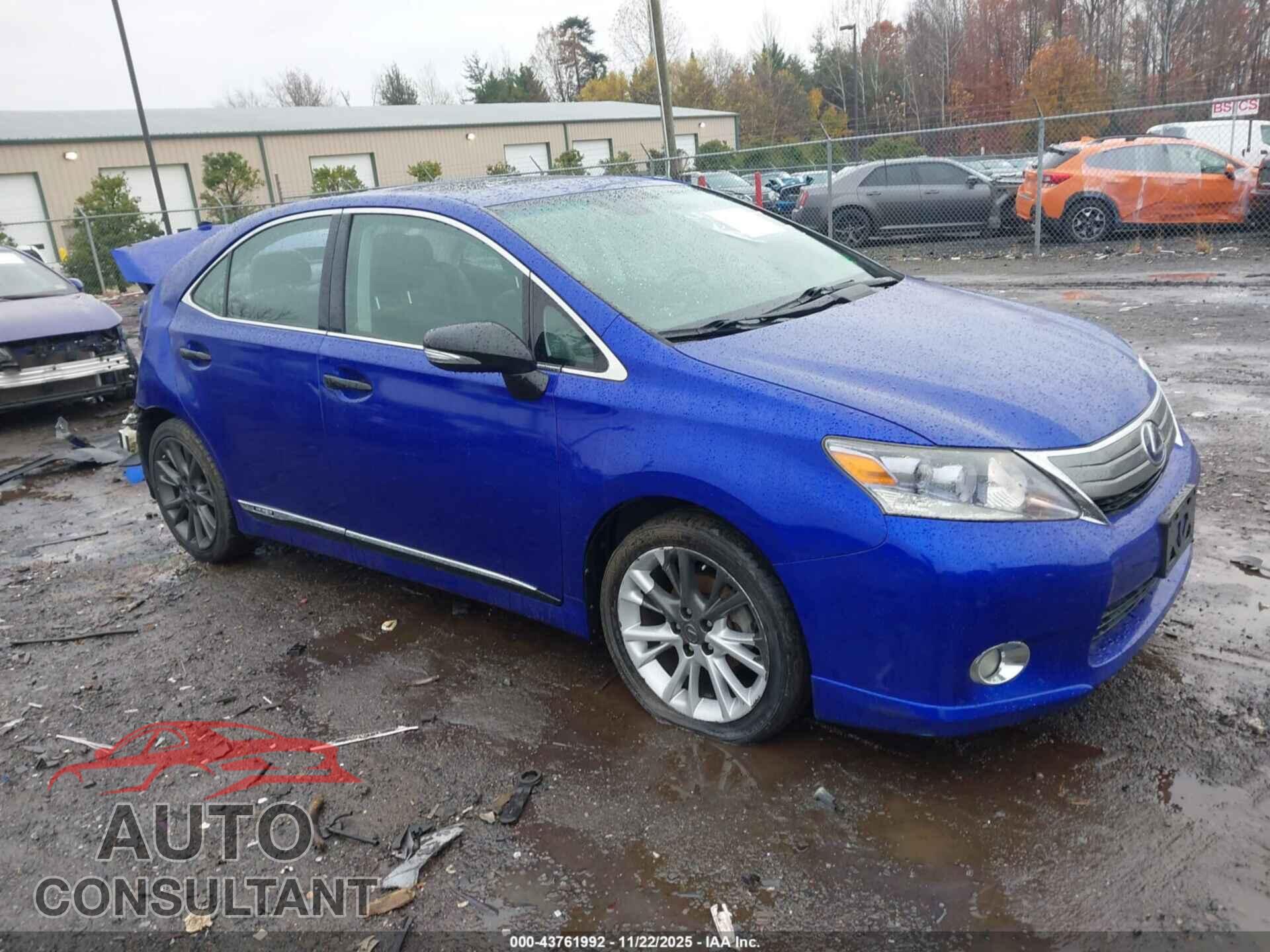 LEXUS HS 250H 2010 - JTHBB1BA3A2014672