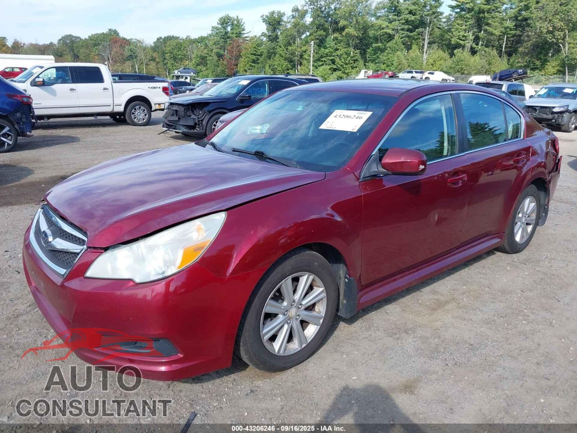 SUBARU LEGACY 2012 - 4S3BMBG64C3038319