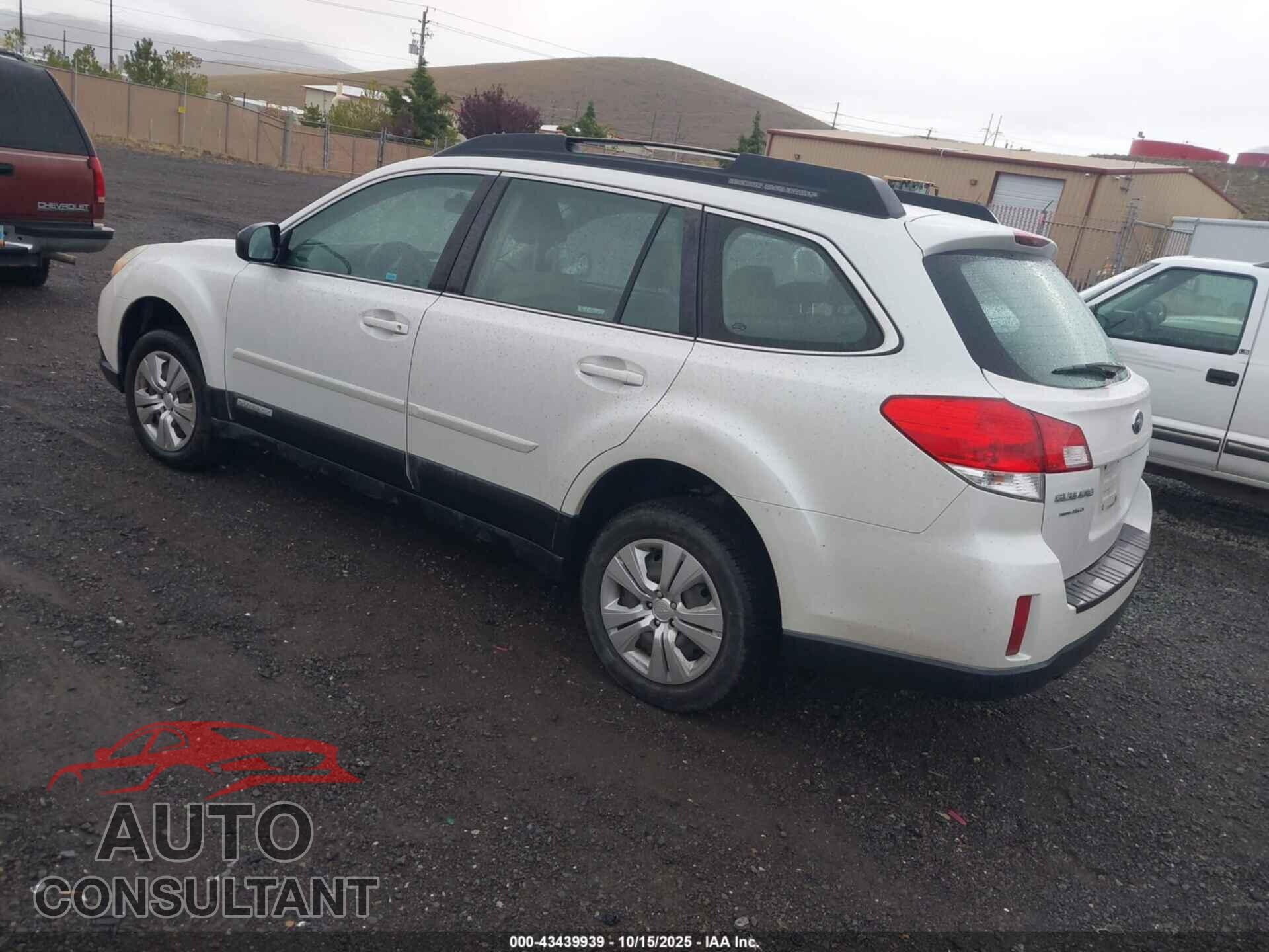 SUBARU OUTBACK 2012 - 4S4BRBAC2C3205904