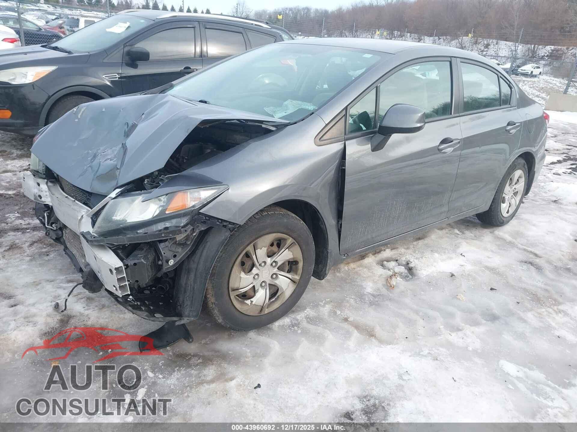 HONDA CIVIC 2013 - 19XFB2F59DE074730