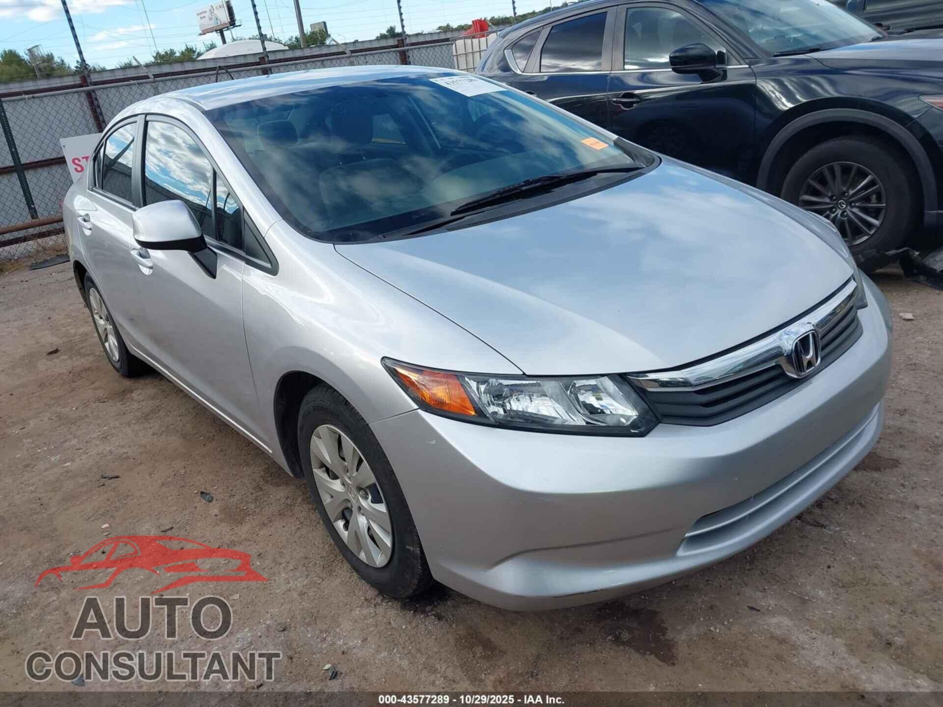 HONDA CIVIC 2012 - 2HGFB2F59CH323192