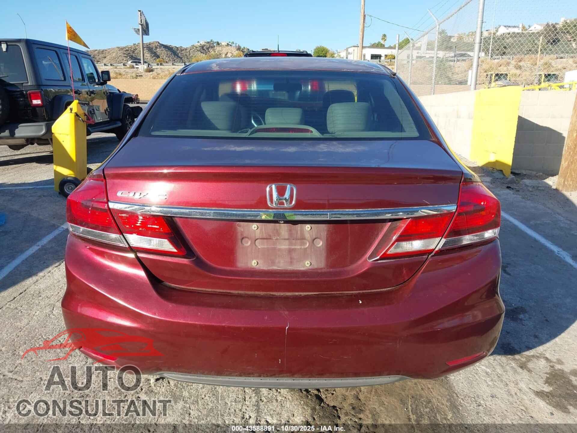 HONDA CIVIC 2013 - 19XFB2F88DE219959