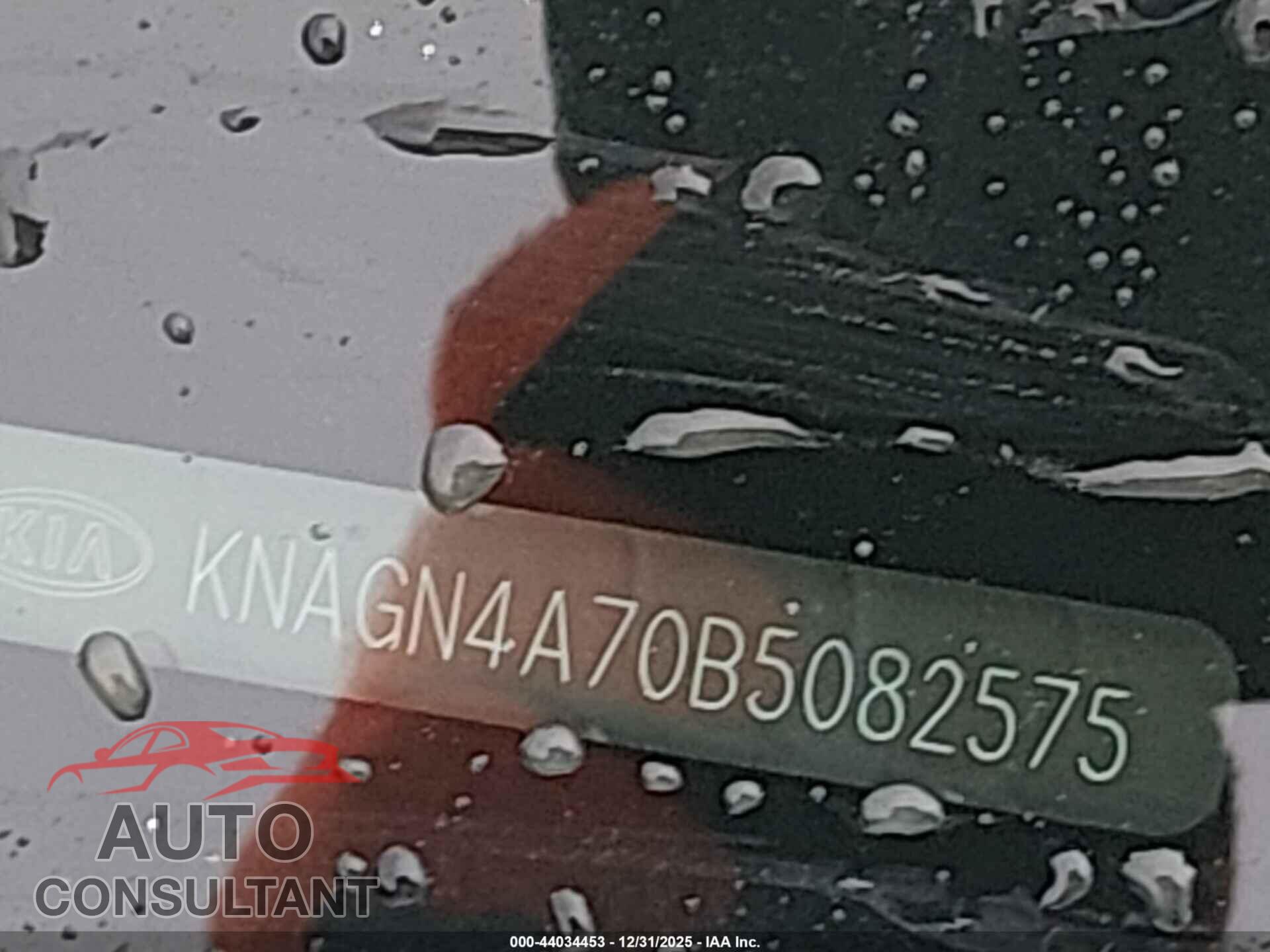 KIA OPTIMA 2011 - KNAGN4A70B5082575