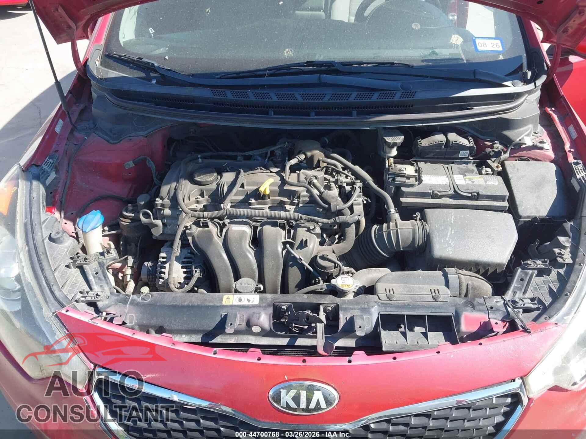 KIA FORTE 2016 - KNAFX4A86G5575666