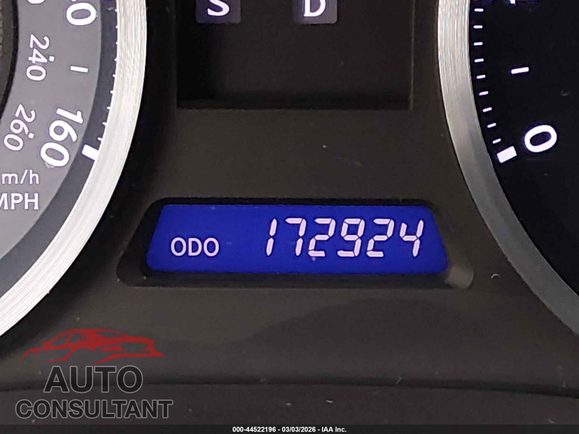 LEXUS IS 250 2011 - JTHCF5C29B5050647