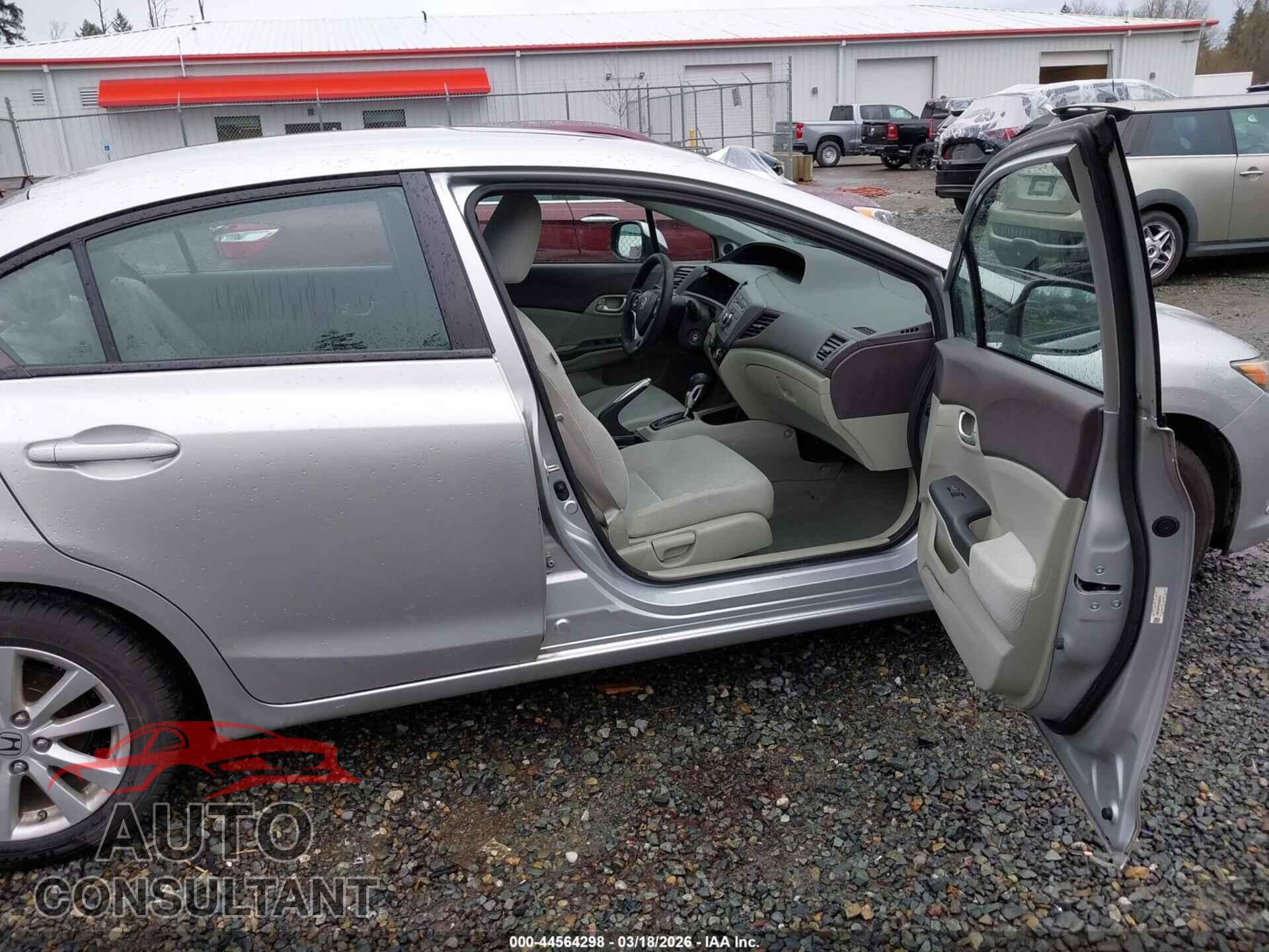 HONDA CIVIC 2012 - 19XFB2F87CE320375