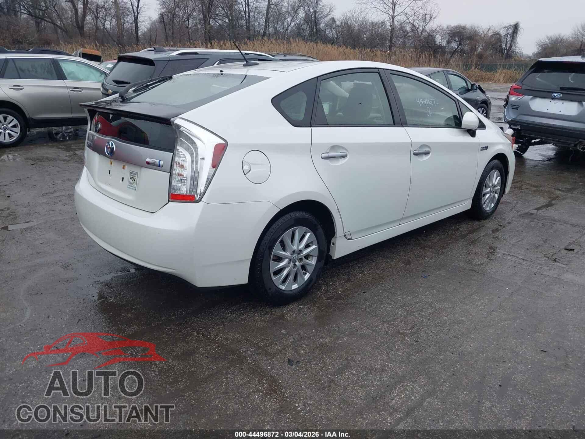 TOYOTA PRIUS PLUG-IN 2012 - JTDKN3DP6C3005208