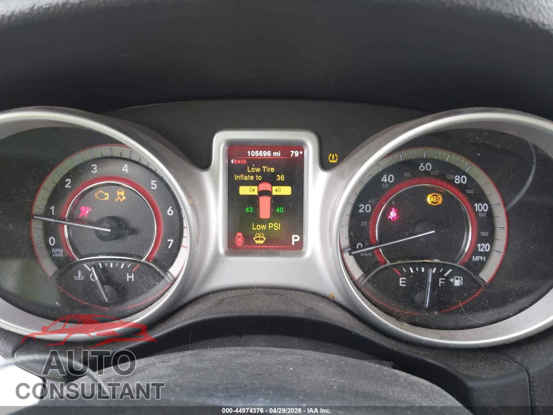 DODGE JOURNEY 2017 - 3C4PDCAB2HT629939
