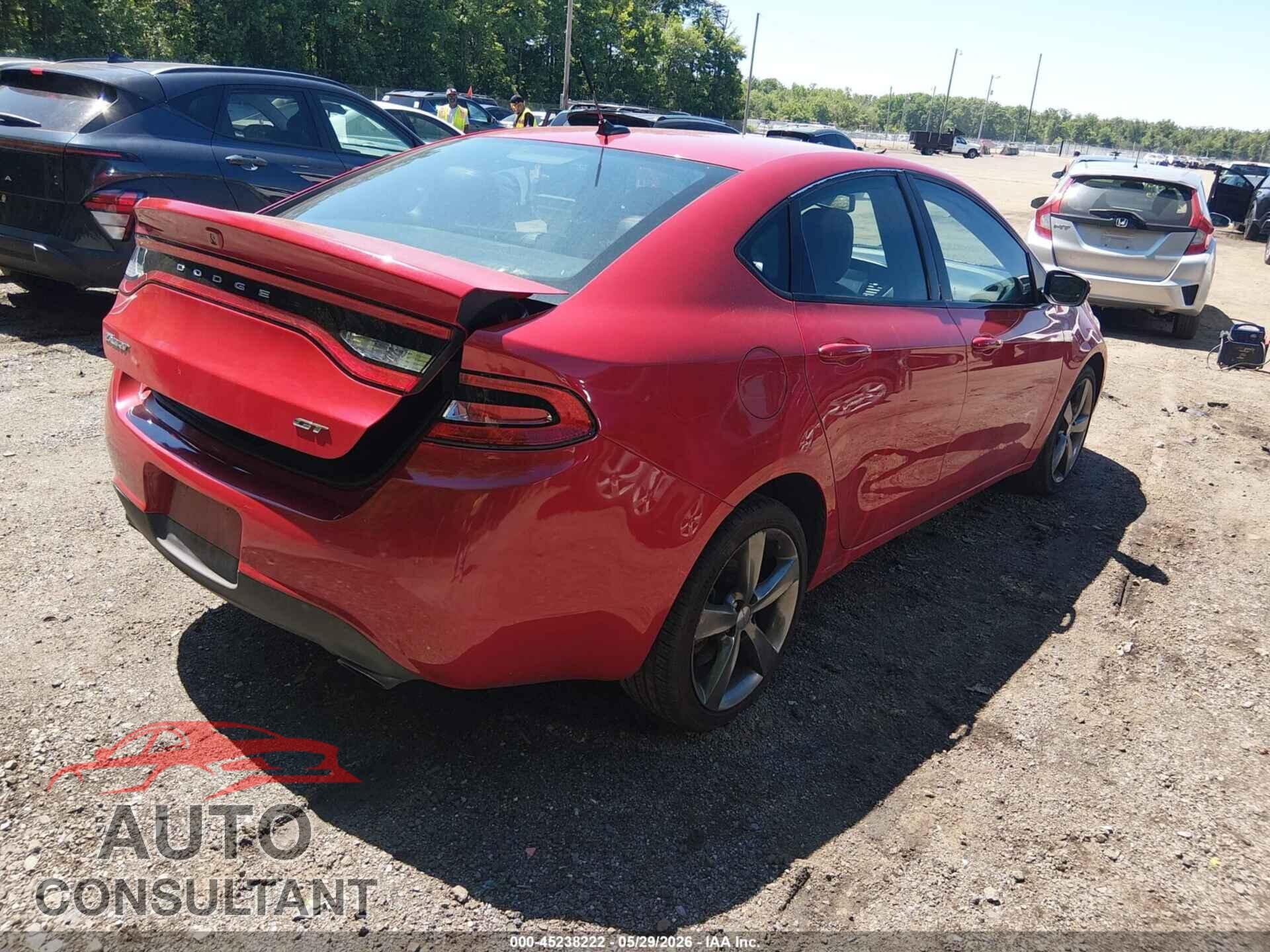 DODGE DART 2015 - 1C3CDFEB1FD152809