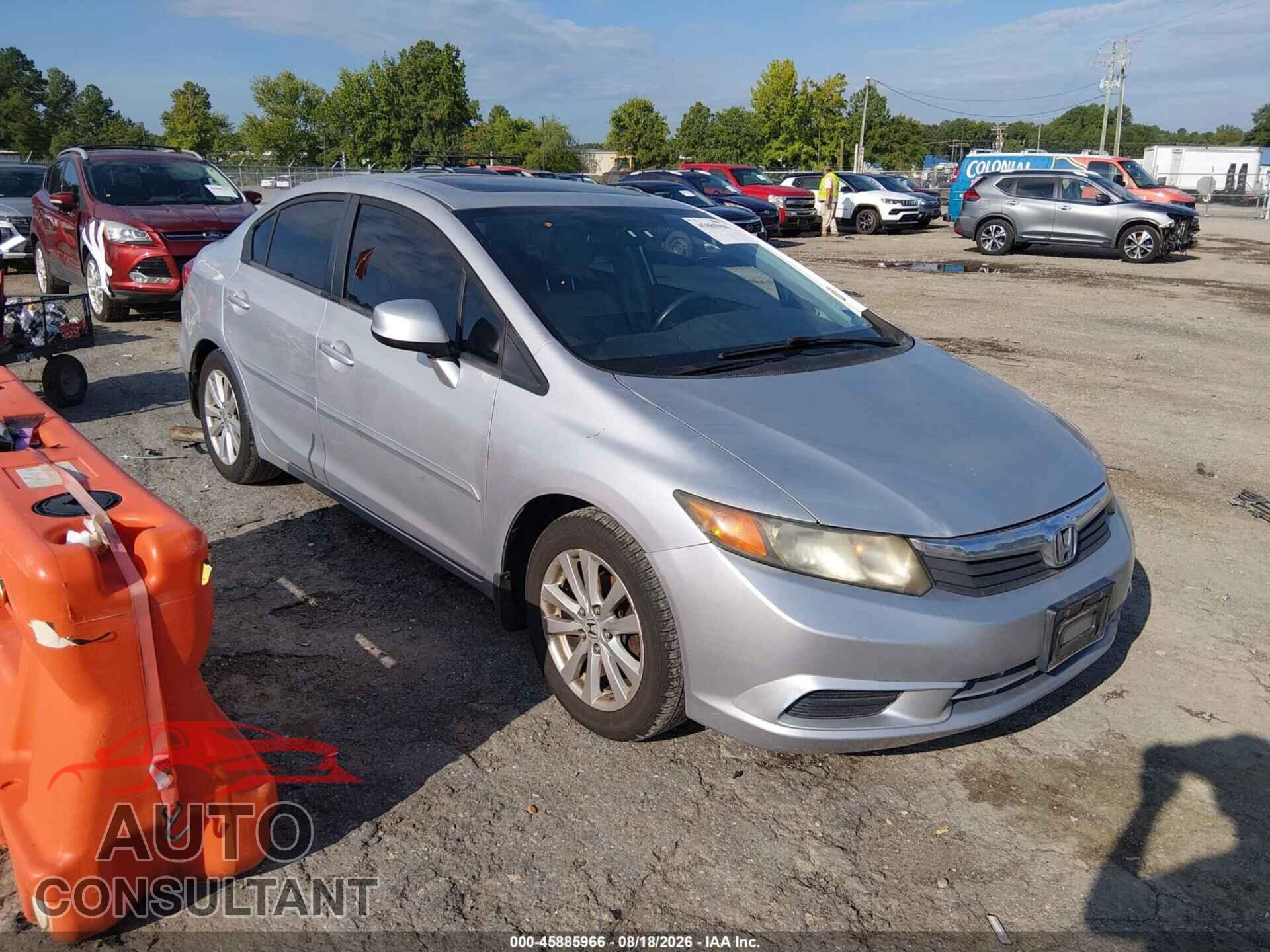 HONDA CIVIC 2012 - 19XFB2F93CE330538