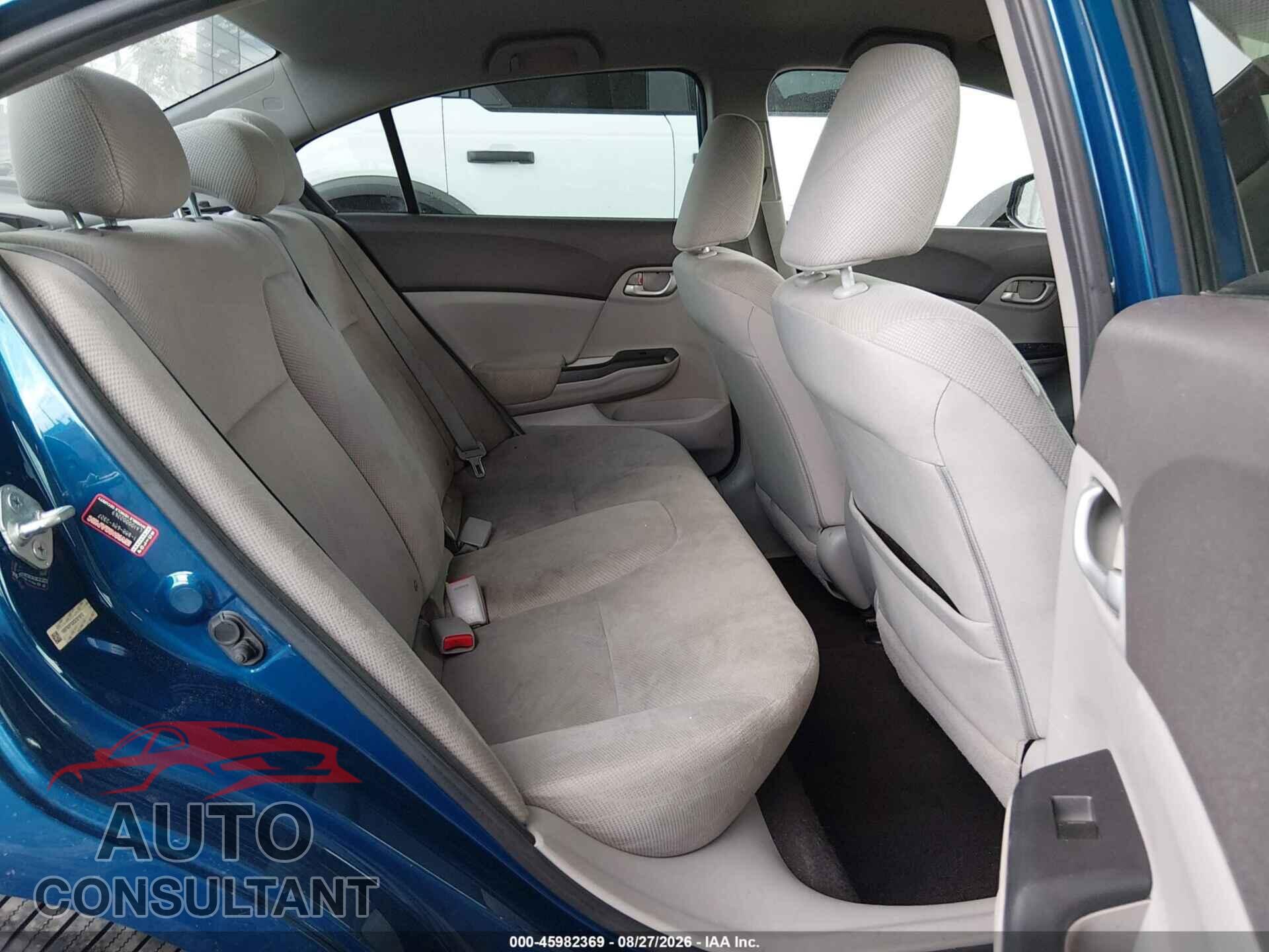 HONDA CIVIC 2012 - 19XFB2F53CE321612