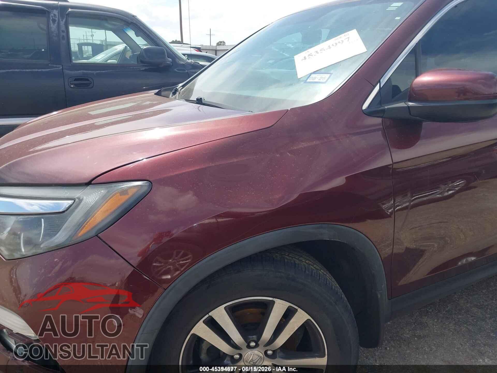 HONDA PILOT 2018 - 5FNYF5H82JB008564