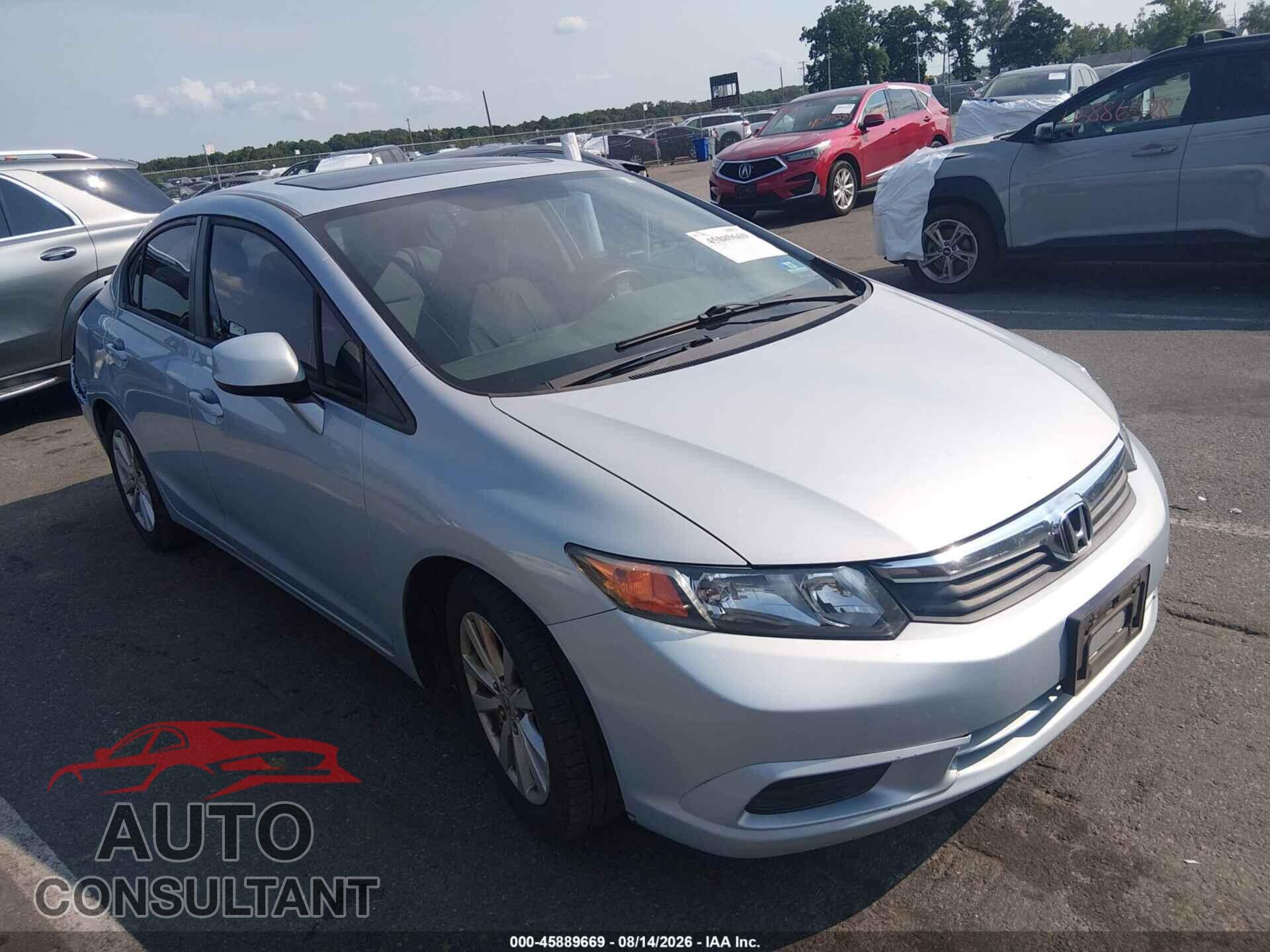 HONDA CIVIC 2012 - 2HGFB2F86CH546865