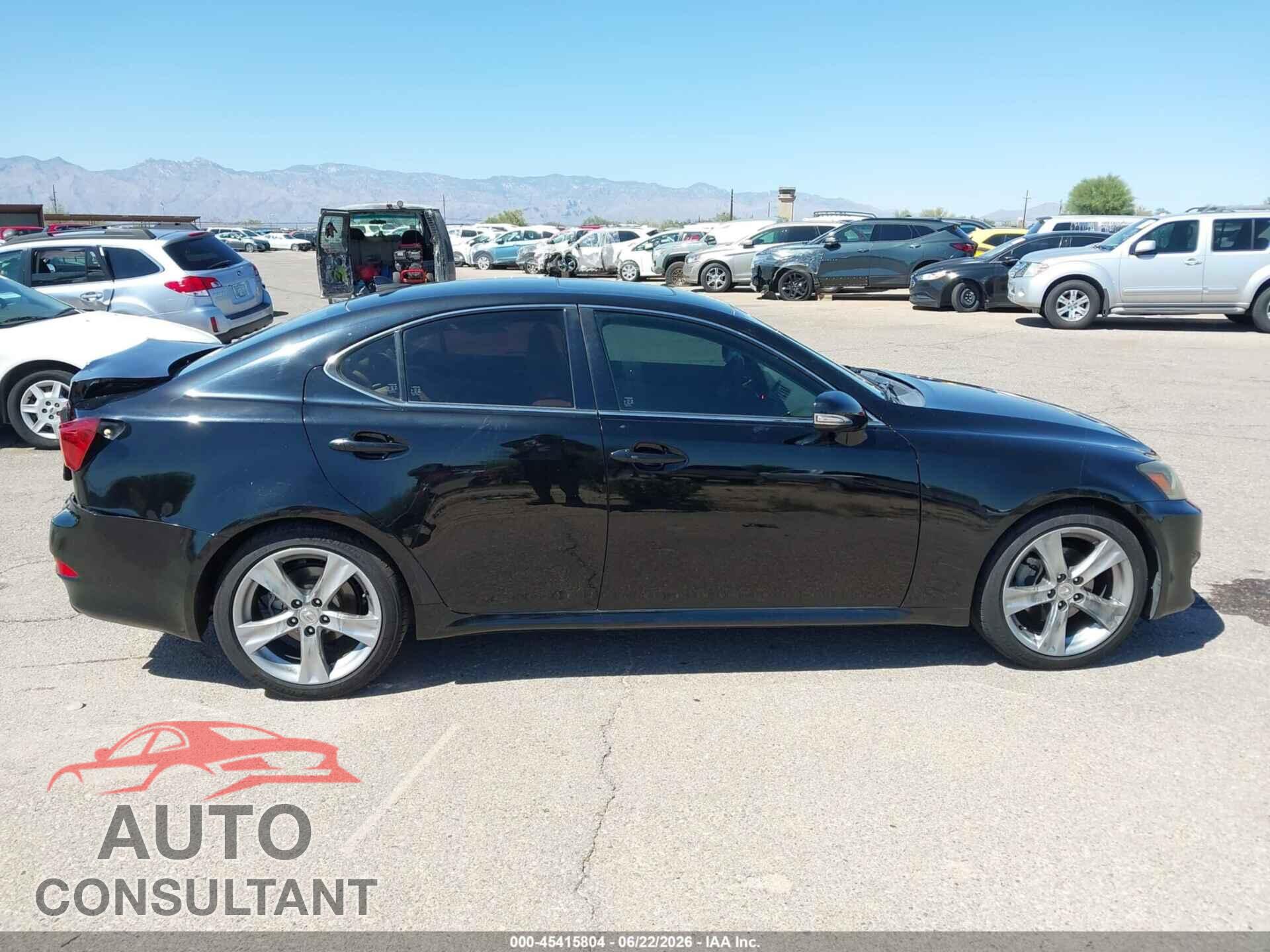 LEXUS IS 250 2012 - JTHBF5C26C5162030