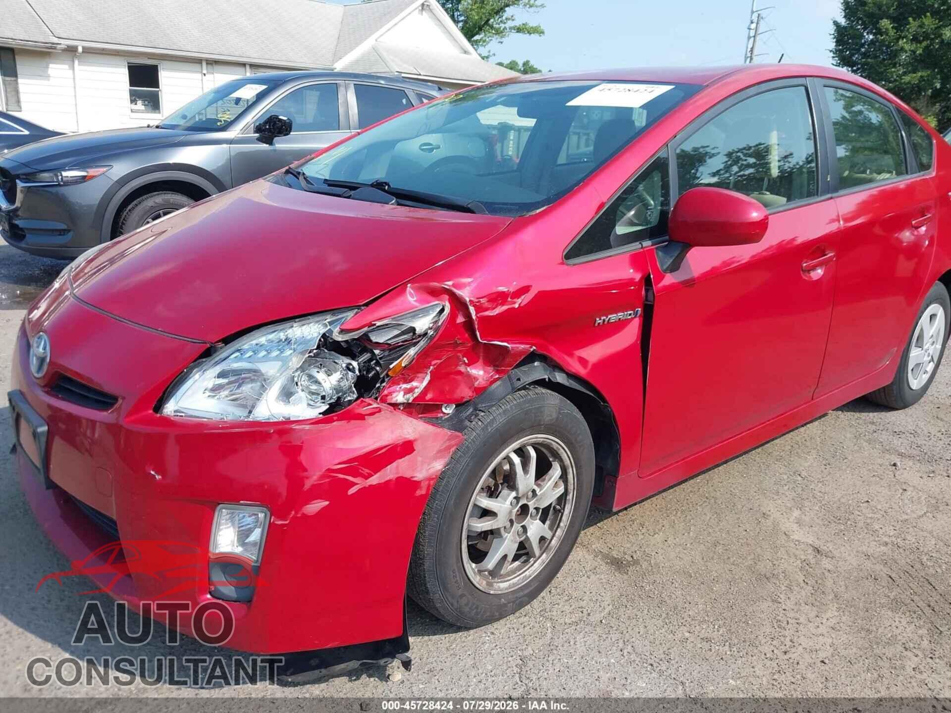 TOYOTA PRIUS 2011 - JTDKN3DU5B1473589