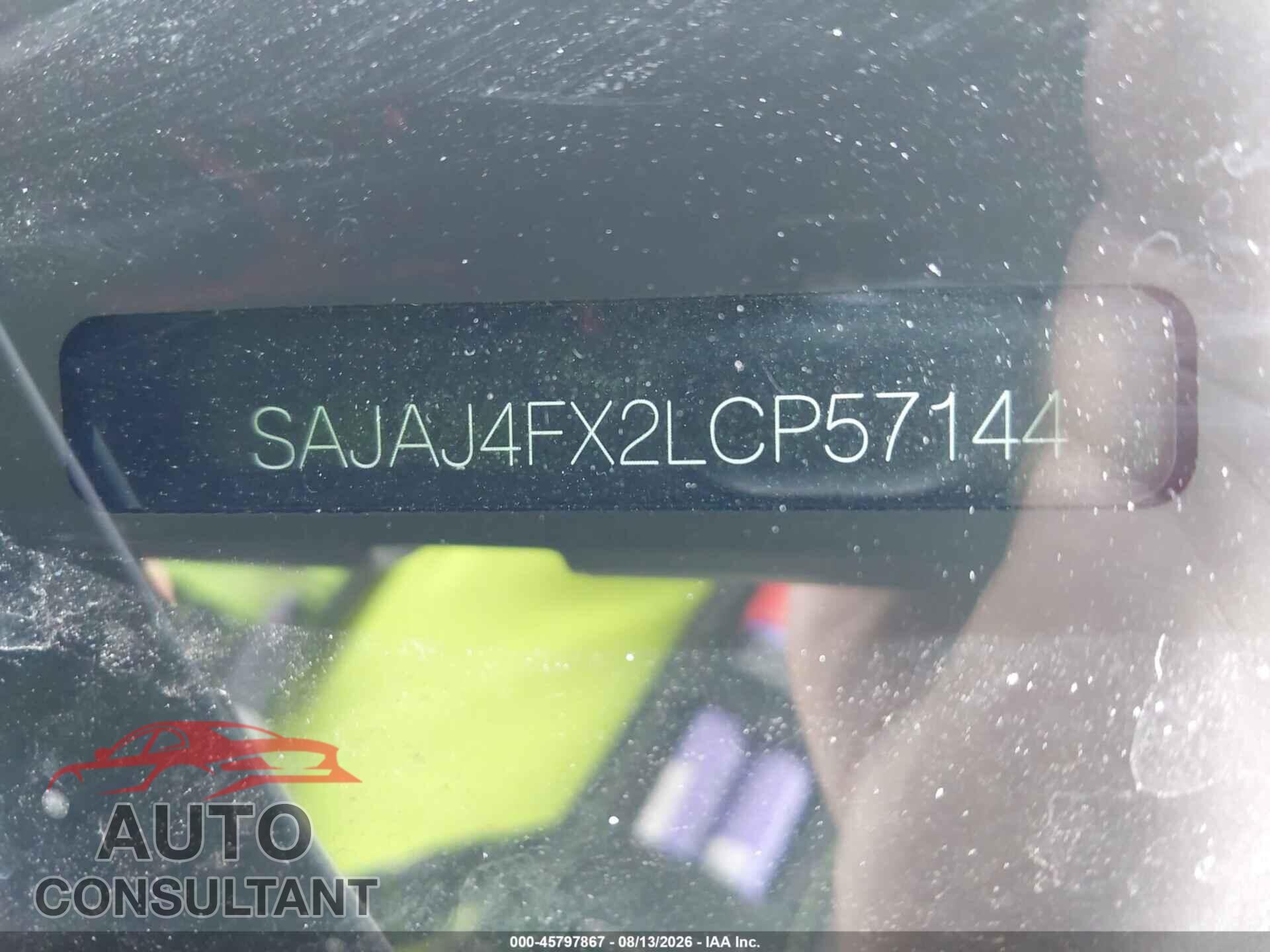 JAGUAR XE 2020 - SAJAJ4FX2LCP57144