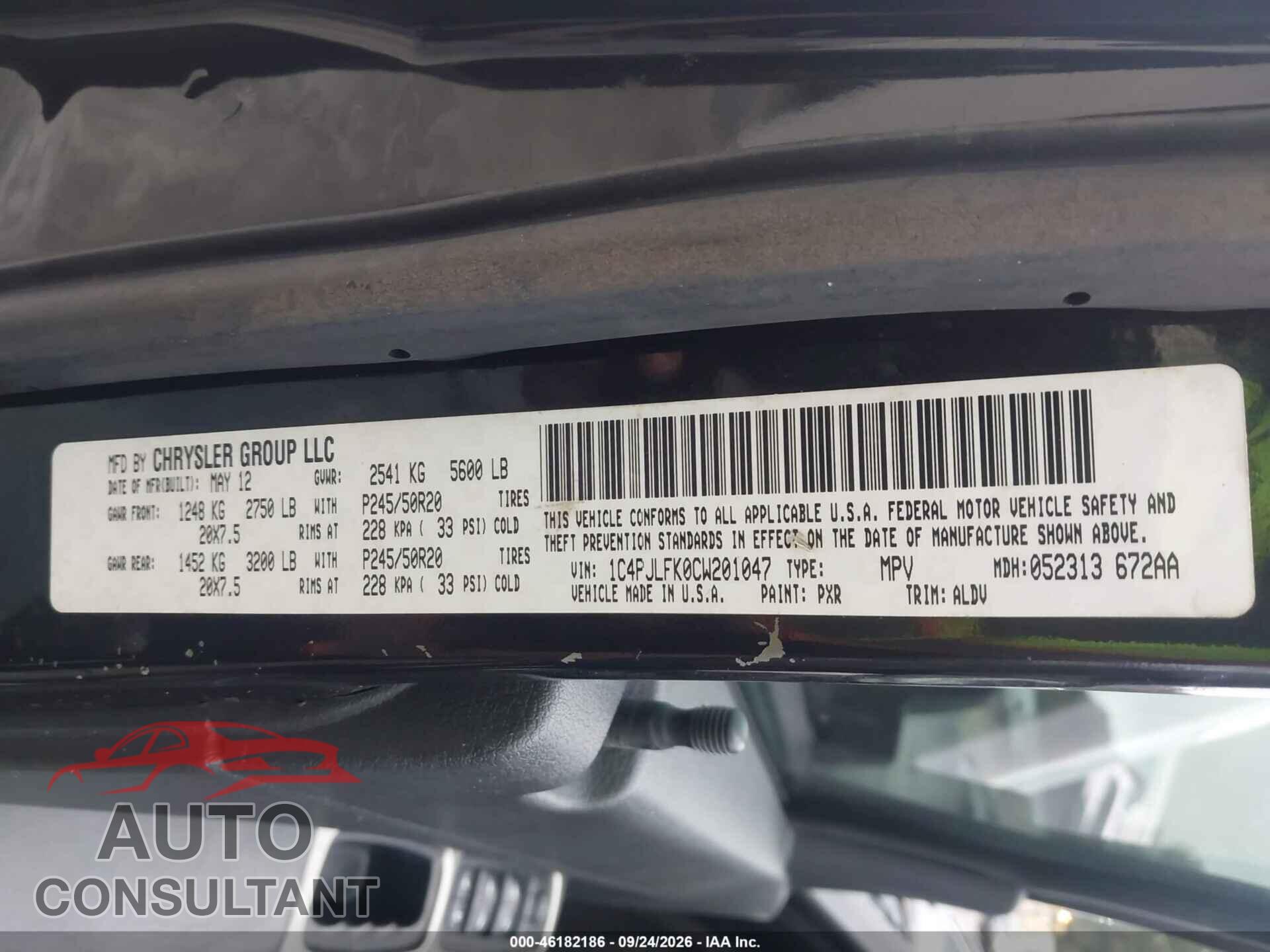 JEEP LIBERTY 2012 - 1C4PJLFK0CW201047