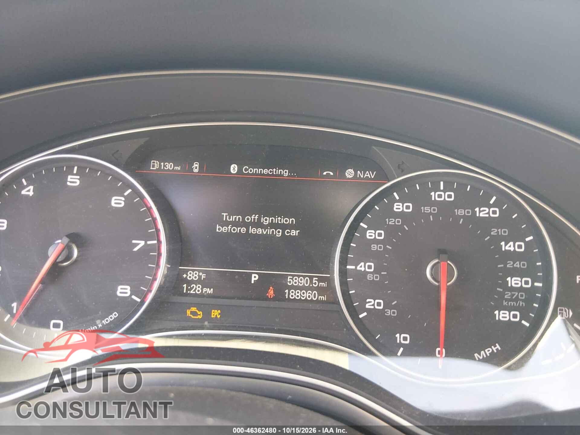 AUDI A6 2013 - WAUGFAFCODNO86260