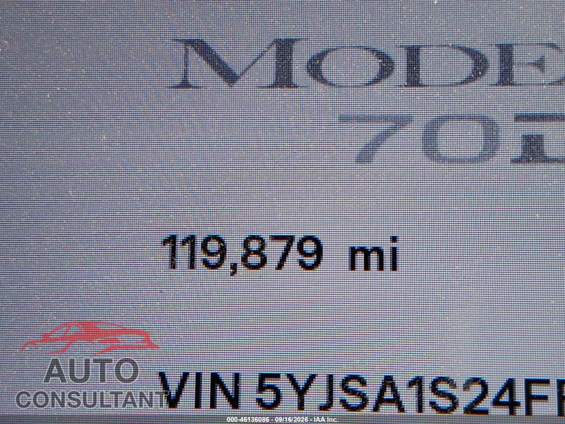 TESLA MODEL S 2015 - 5YJSA1S24FF093867