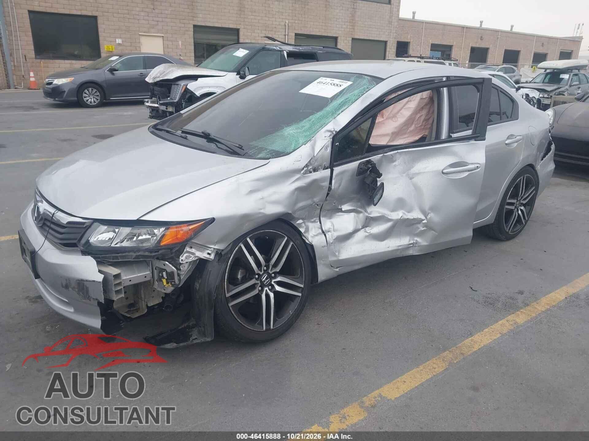 HONDA CIVIC 2012 - 19XFB2F57CE321676