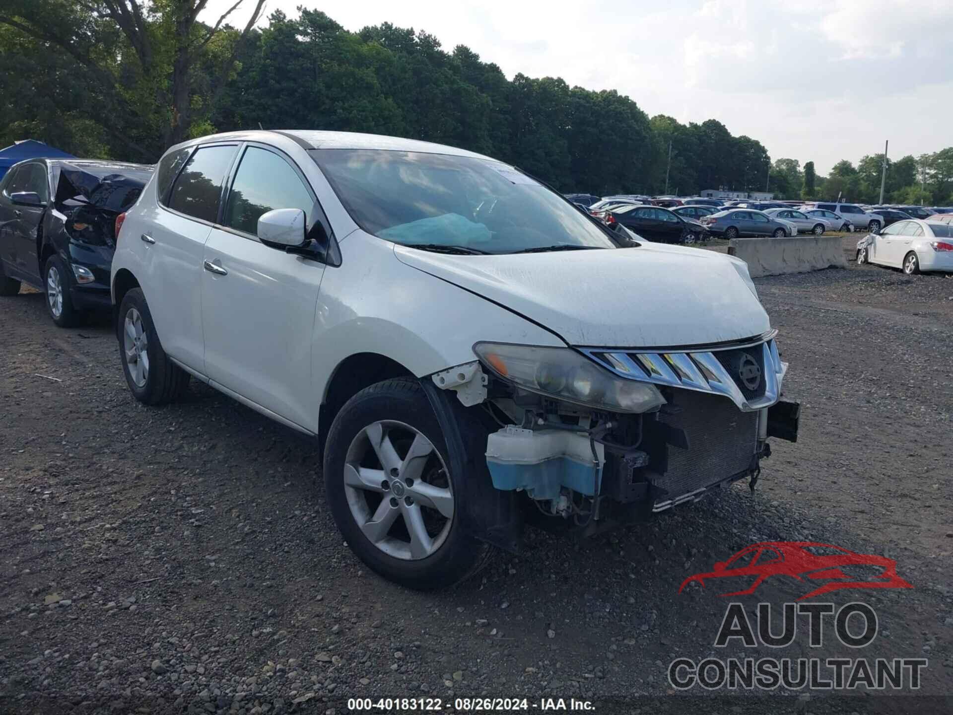 NISSAN MURANO 2009 - JN8AZ18W39W208946