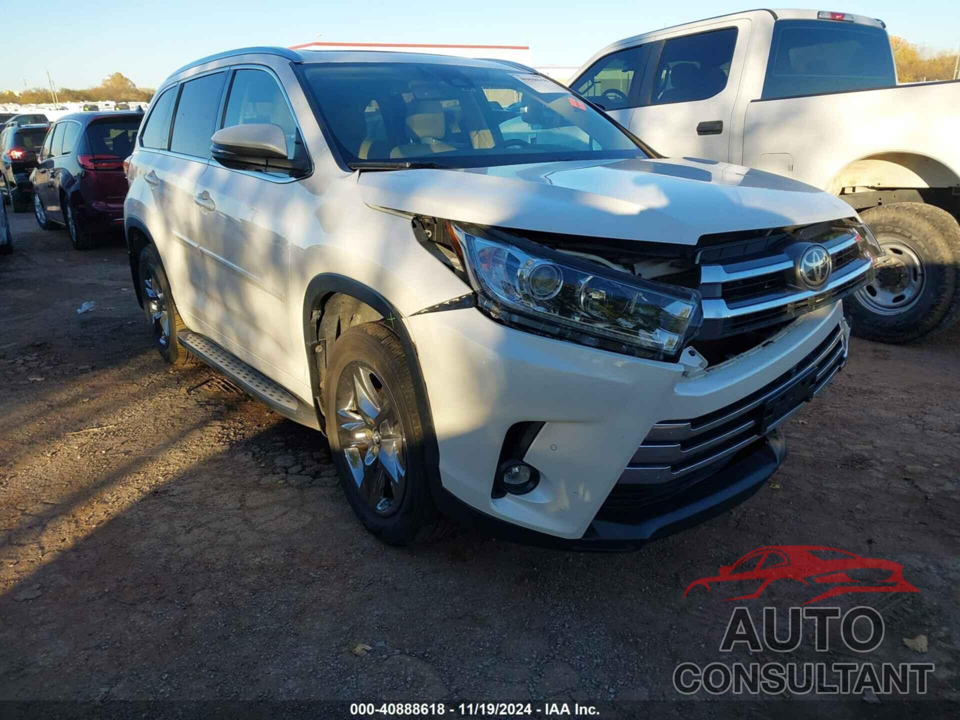 TOYOTA HIGHLANDER 2019 - 5TDDZRFH6KS709945