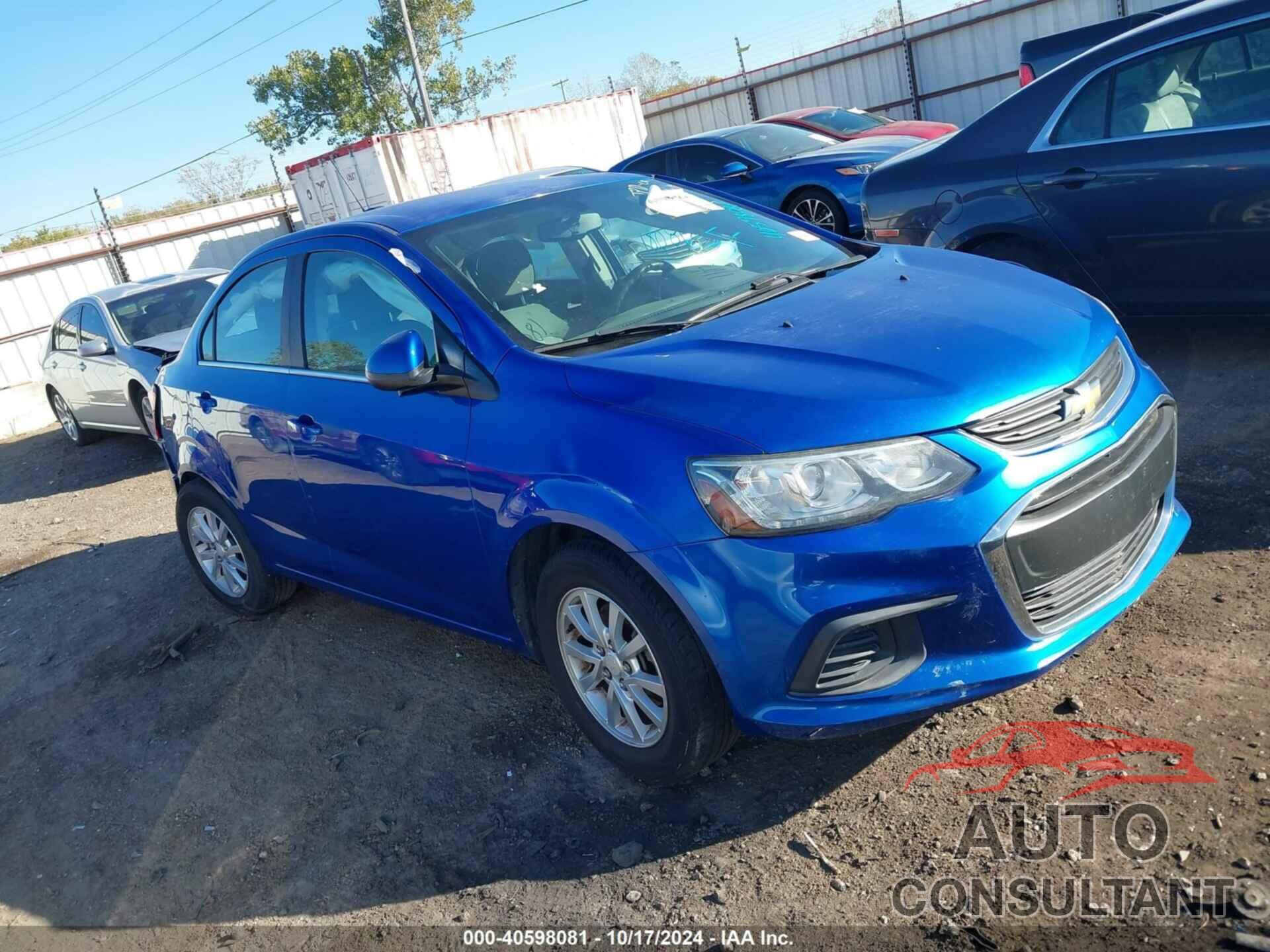 CHEVROLET SONIC 2017 - 1G1JD5SH9H4117114