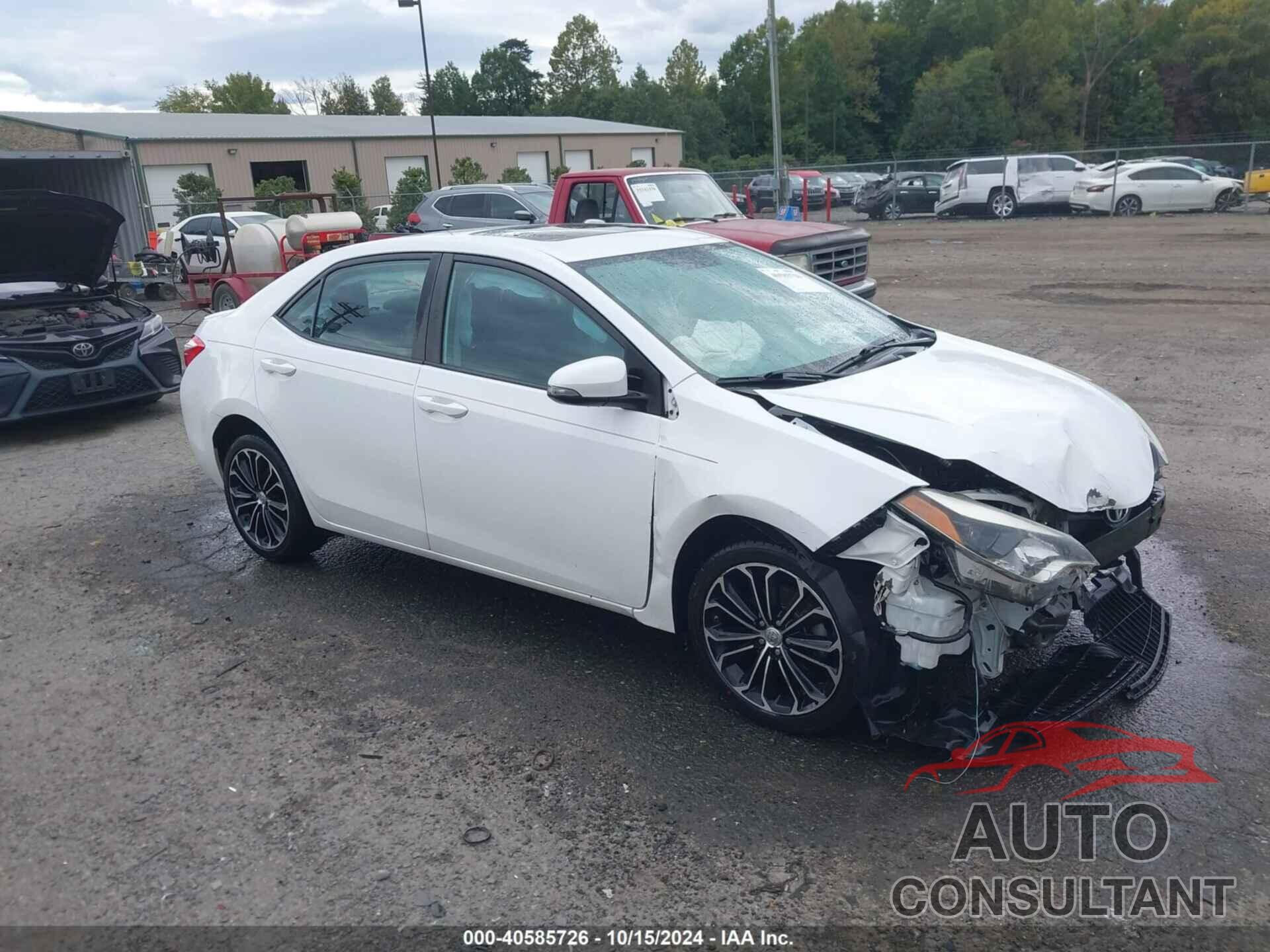 TOYOTA COROLLA 2016 - 2T1BURHEXGC626625