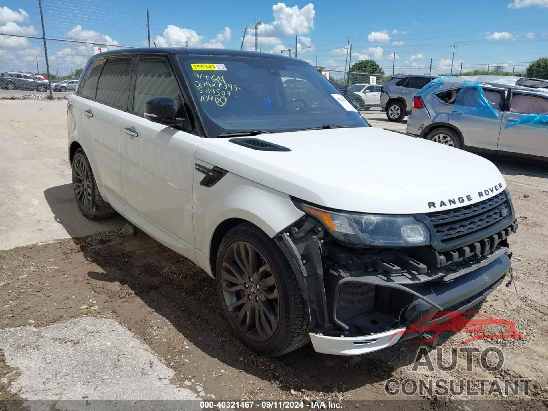 LAND ROVER RANGE ROVER SPORT 2016 - SALWS2VF2GA544509