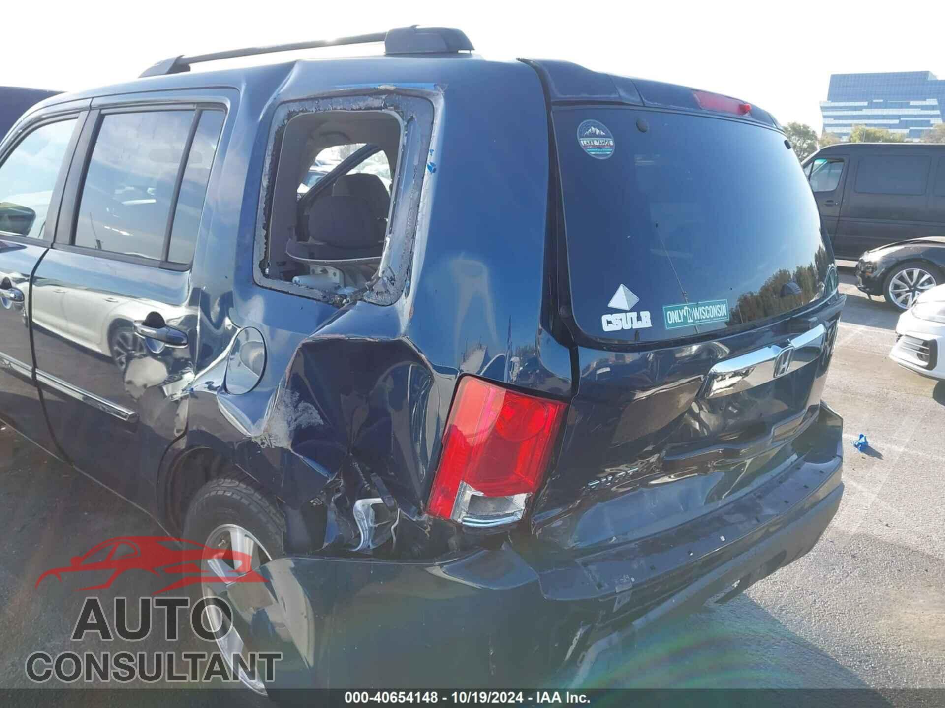 HONDA PILOT 2009 - 5FNYF38469B008712