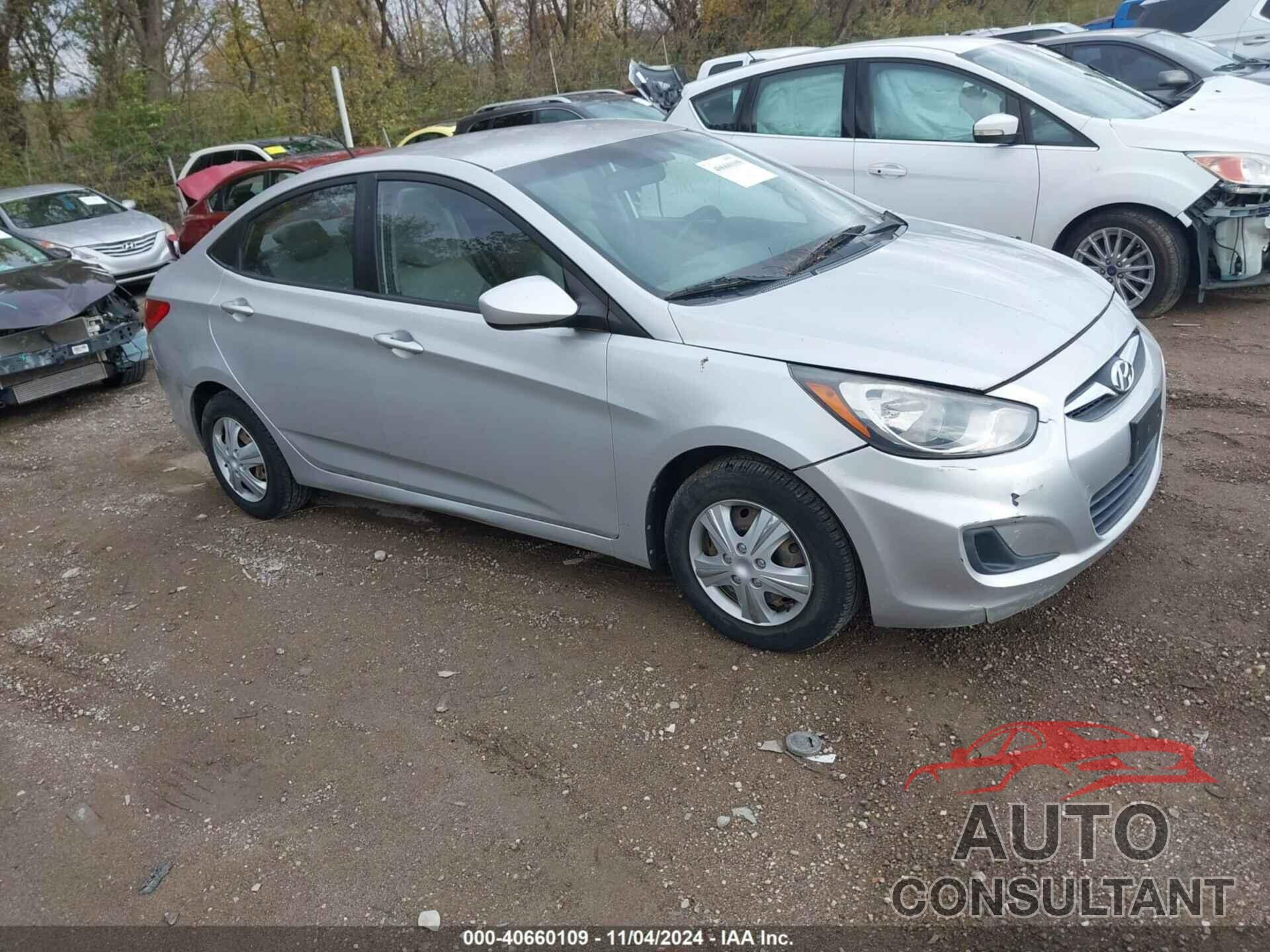 HYUNDAI ACCENT 2012 - KMHCT4AE4CU223138