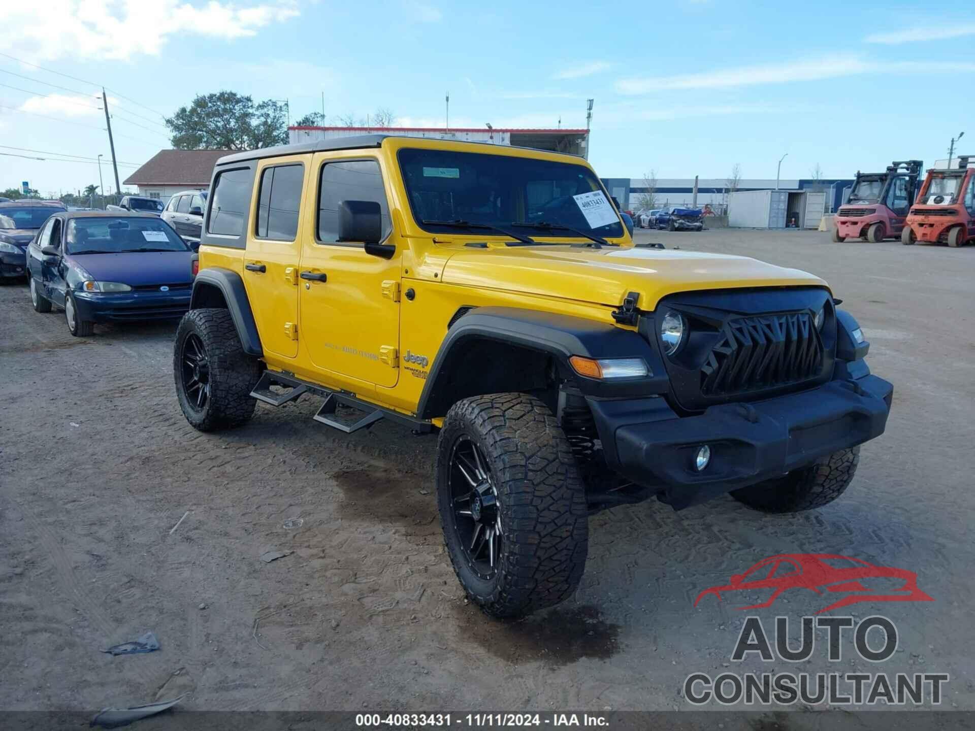 JEEP WRANGLER UNLIMITED 2018 - 1C4HJXDG9JW299728