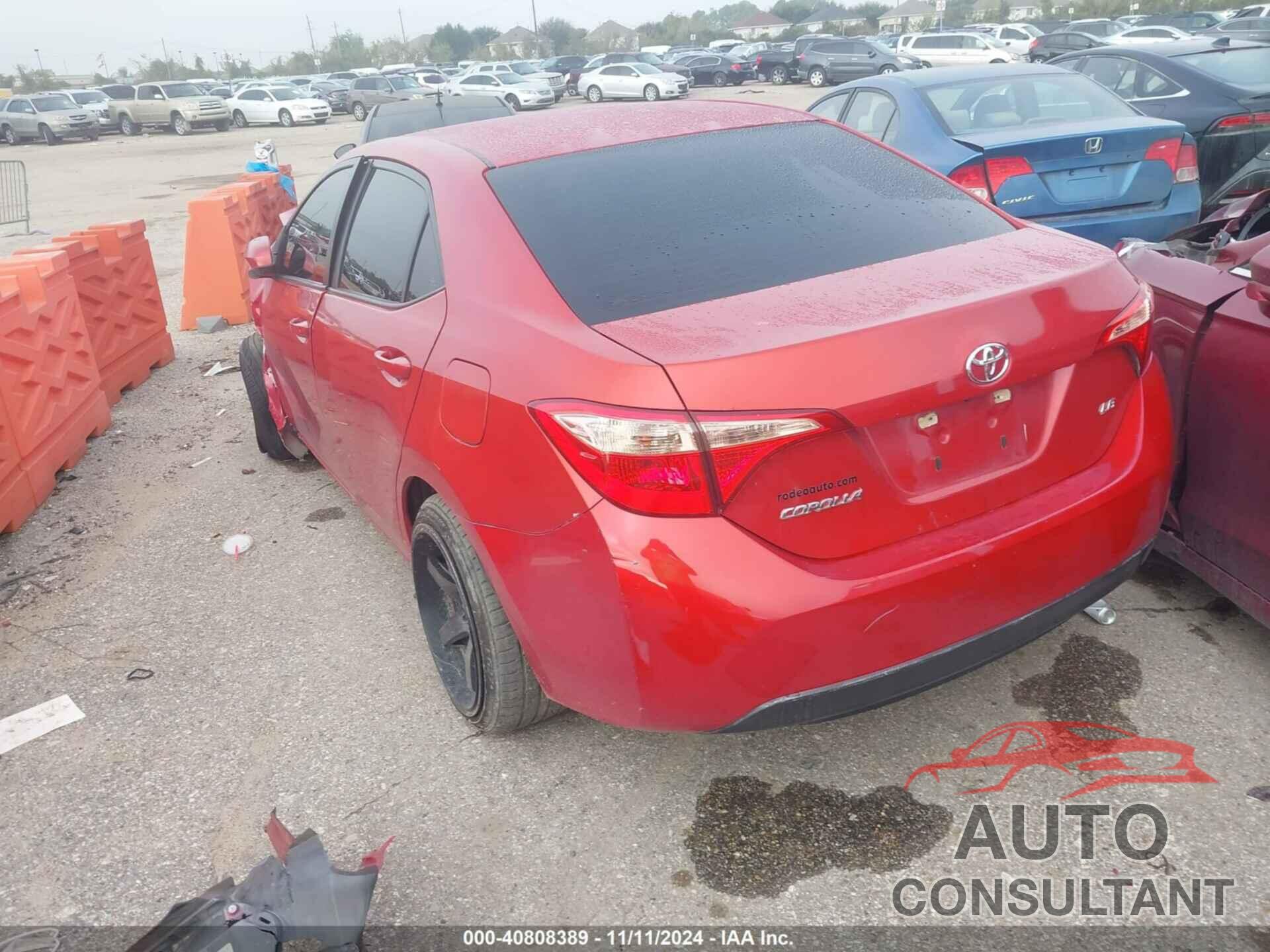 TOYOTA COROLLA 2019 - 5YFBURHE6KP896802