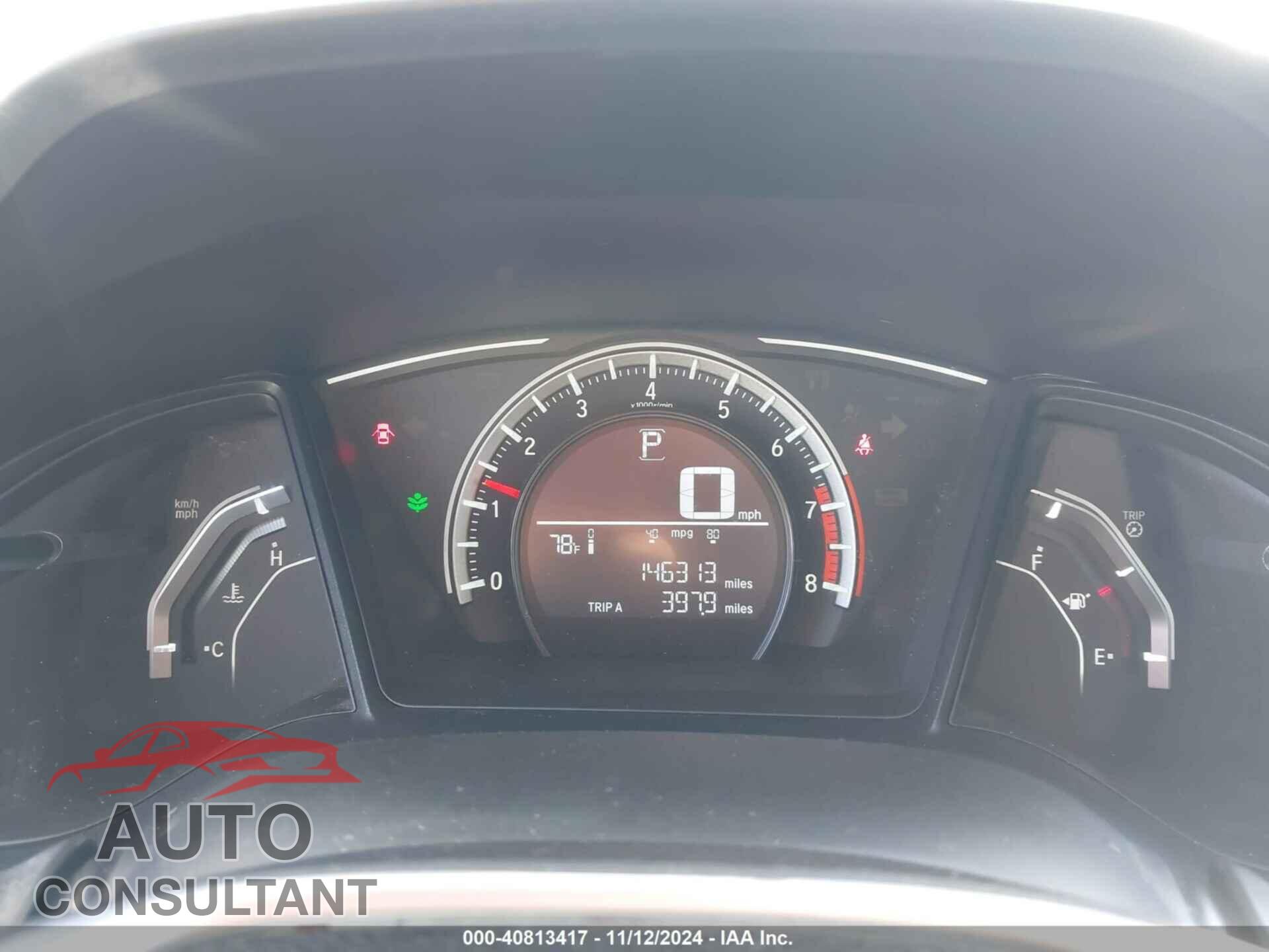 HONDA CIVIC 2017 - 19XFC2F52HE069386