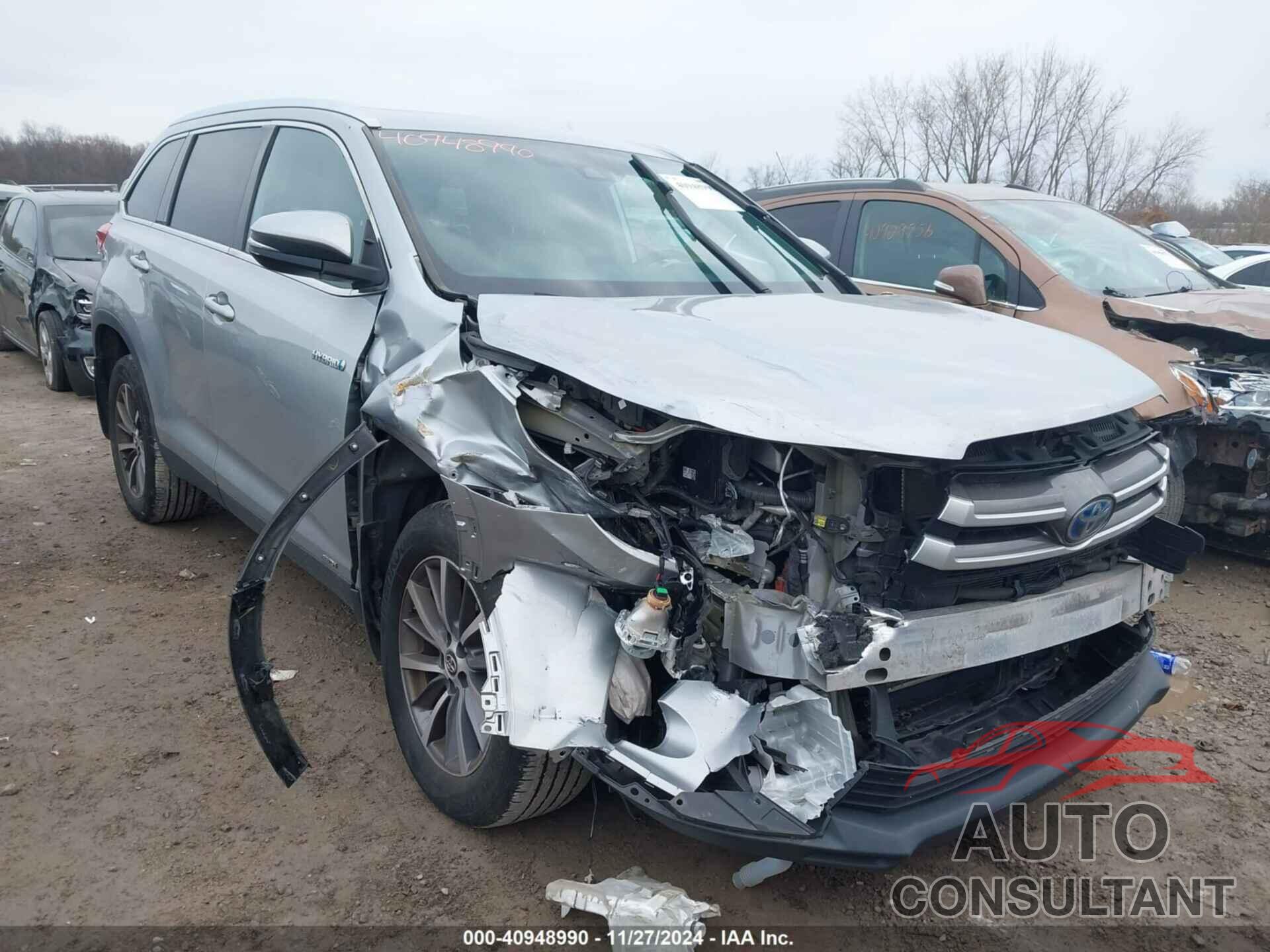 TOYOTA HIGHLANDER HYBRID 2019 - 5TDJGRFH8KS065972