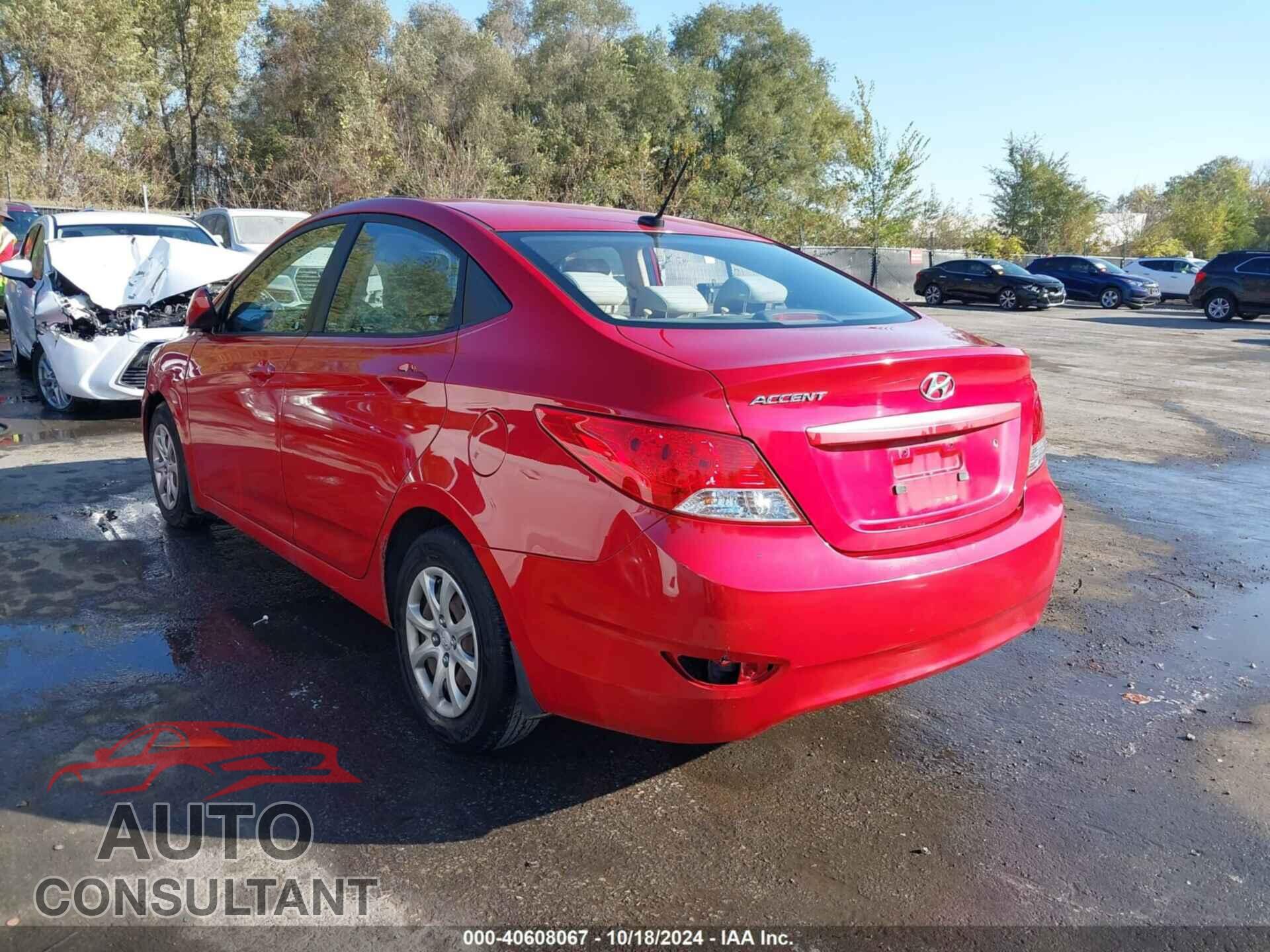 HYUNDAI ACCENT 2012 - KMHCT4AE4CU237346