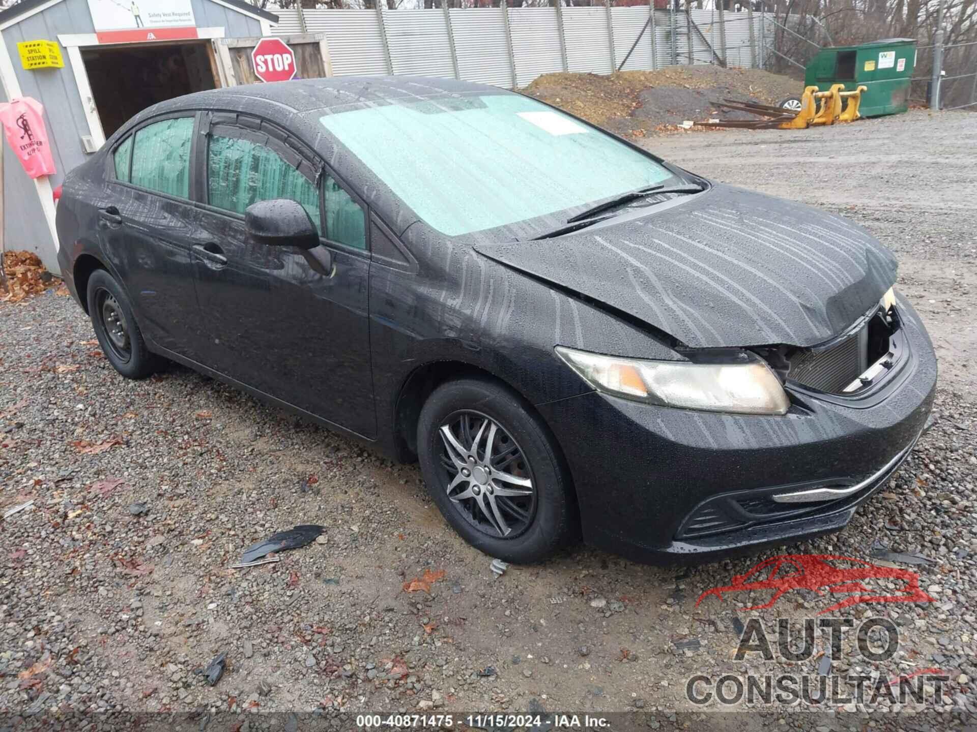 HONDA CIVIC 2013 - 19XFB2F58DE245807