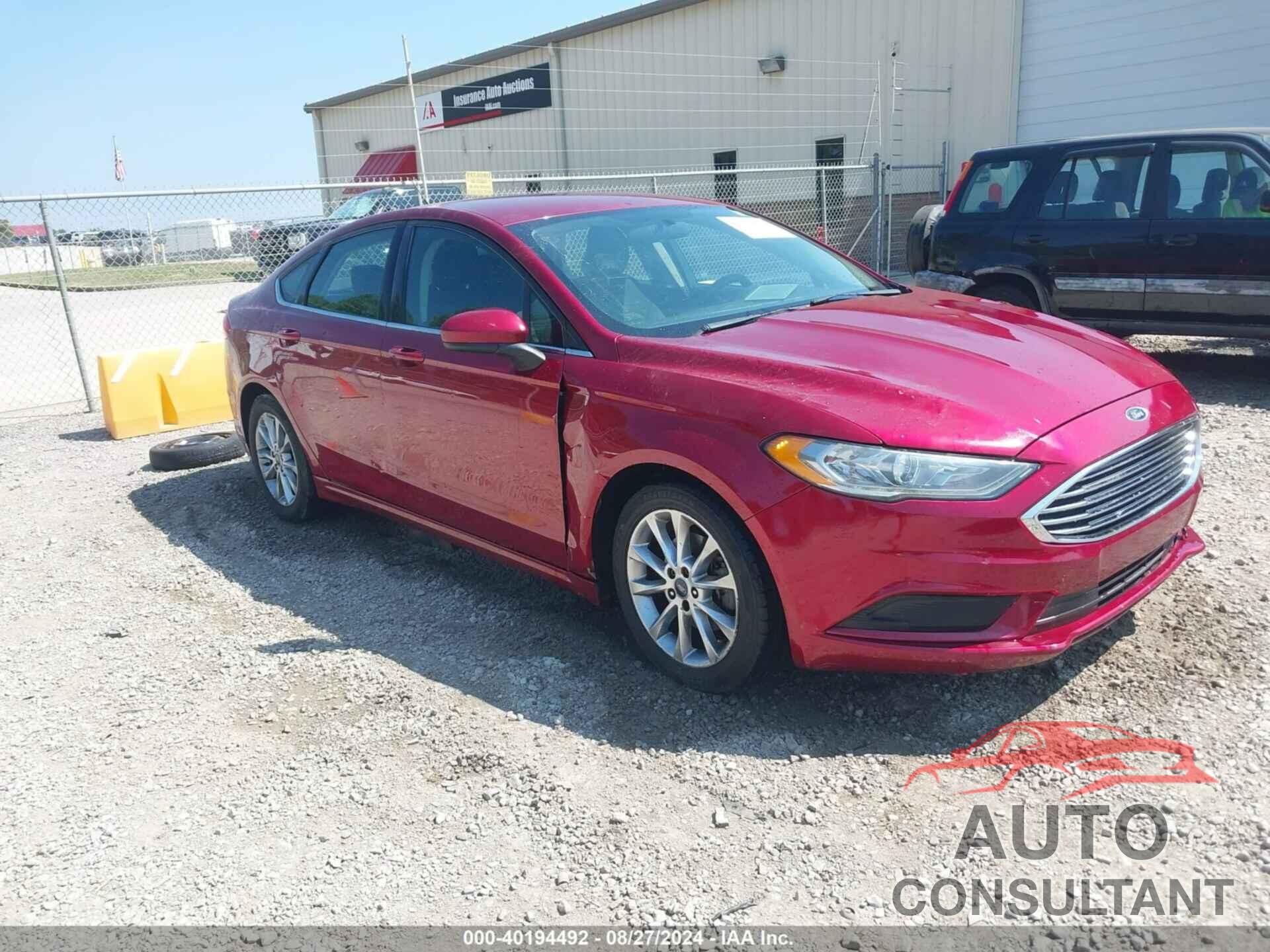 FORD FUSION 2017 - 3FA6P0H72HR378684