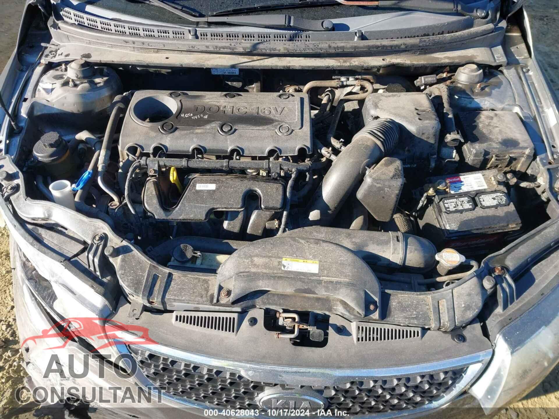 KIA FORTE 2012 - KNAFU4A27C5487191