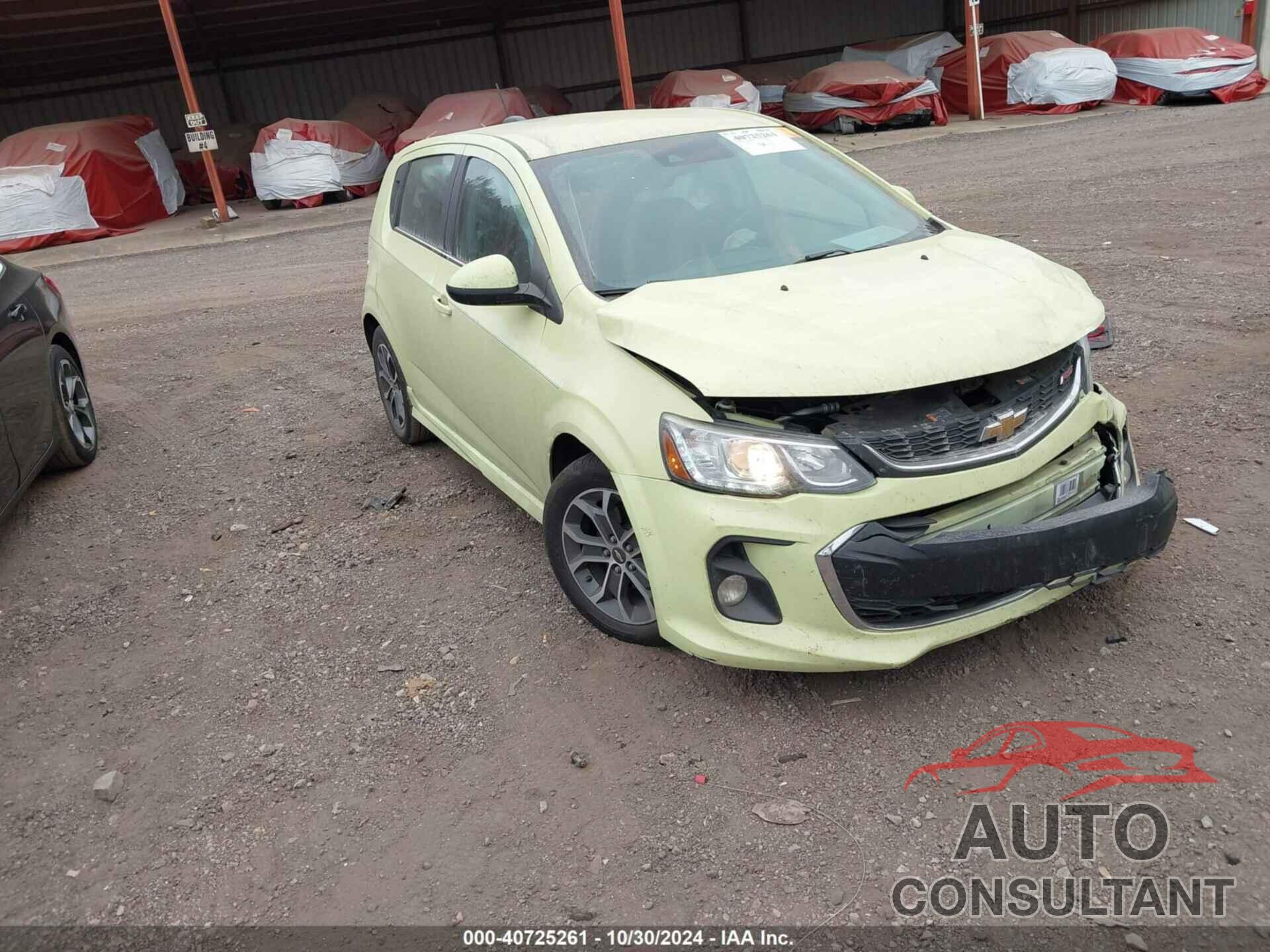 CHEVROLET SONIC 2017 - 1G1JD6SH2H4111466