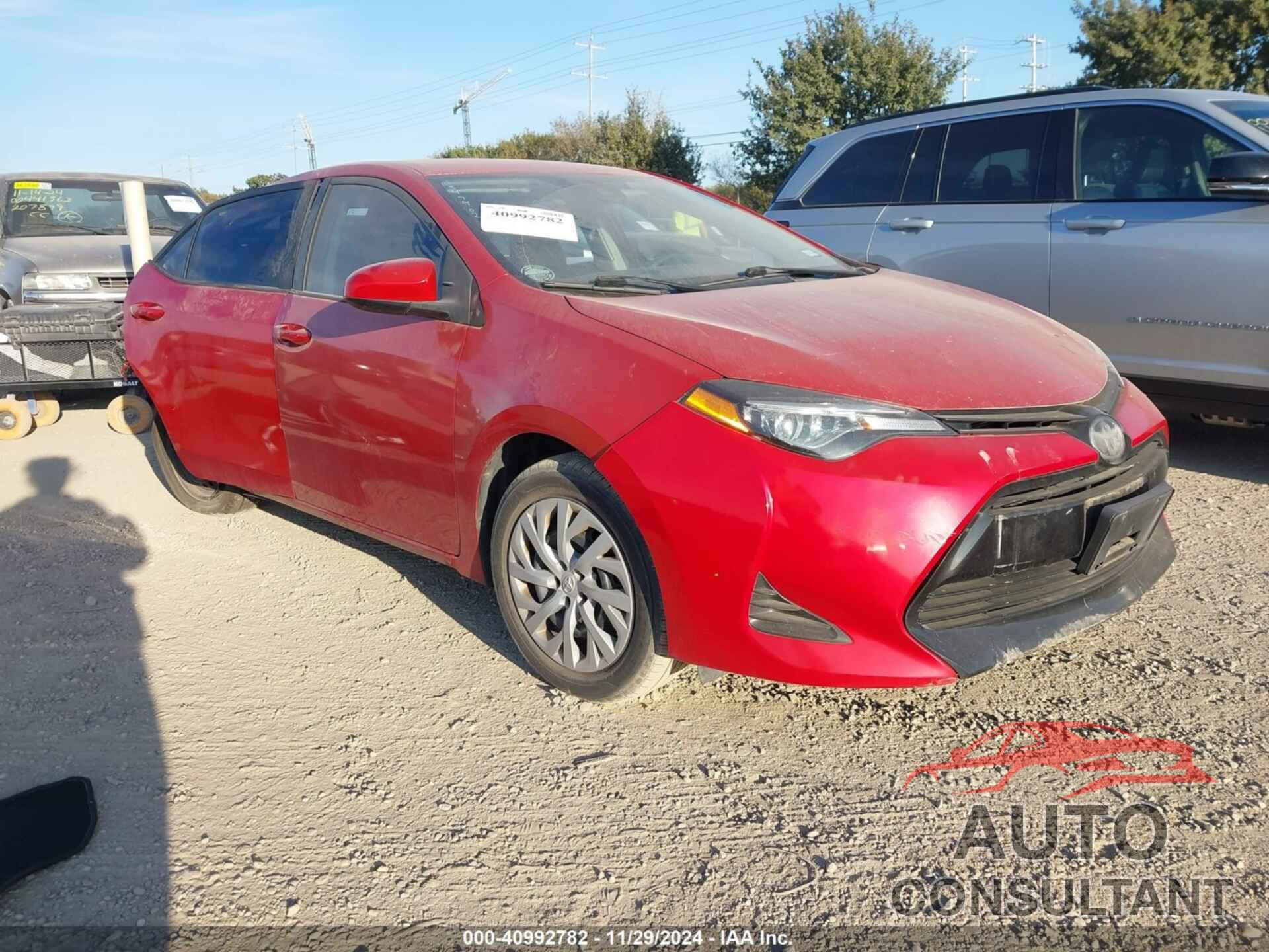 TOYOTA COROLLA 2019 - 5YFBURHE1KP930659