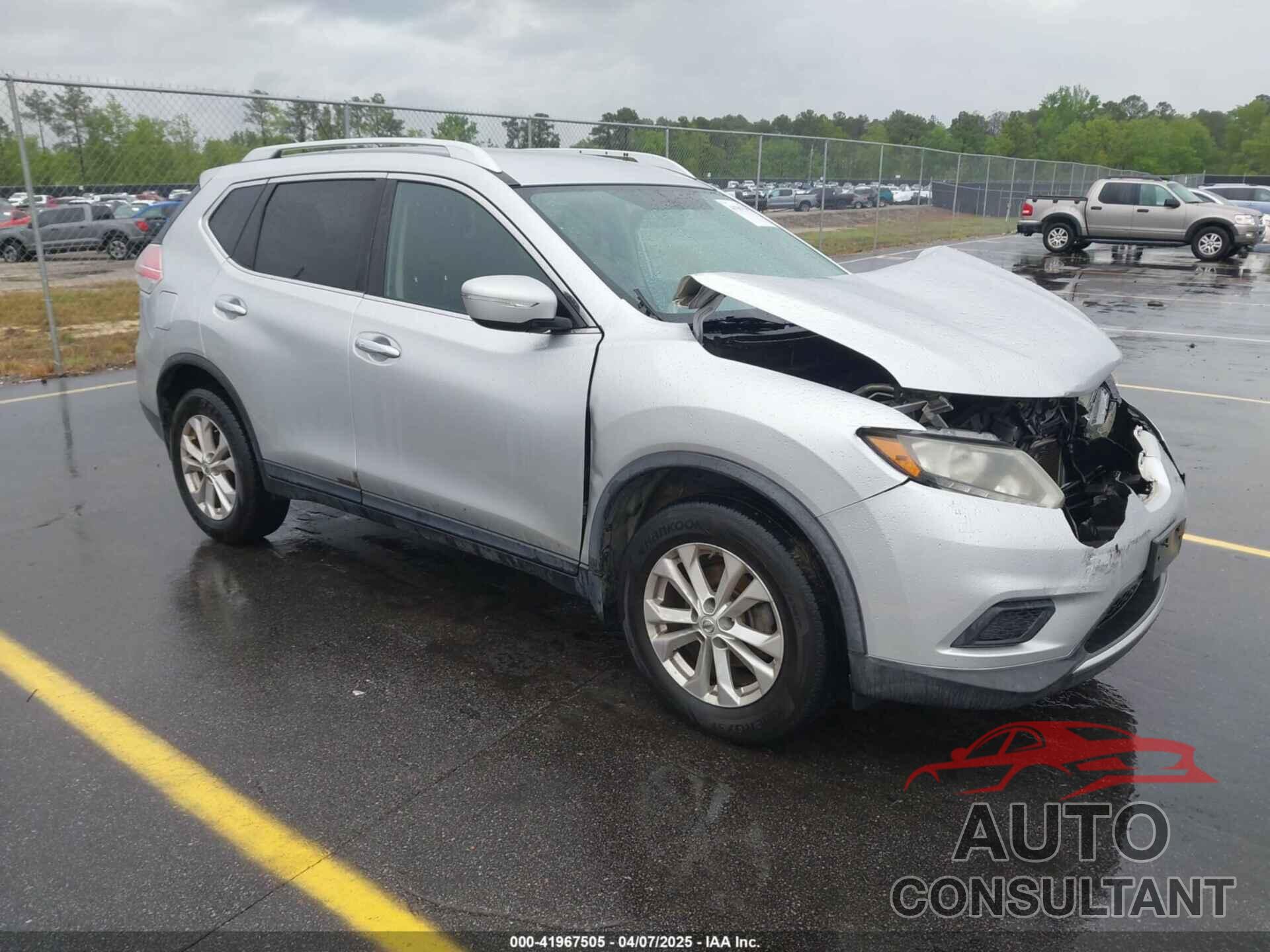 NISSAN ROGUE 2015 - KNMAT2MTXFP557333