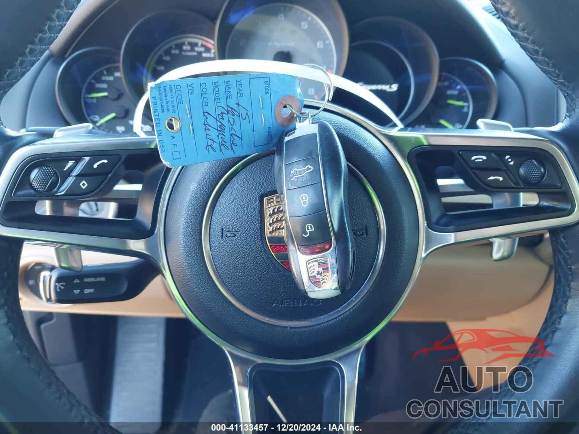 PORSCHE CAYENNE E-HYBRID 2015 - WP1AE2A23FLA52956